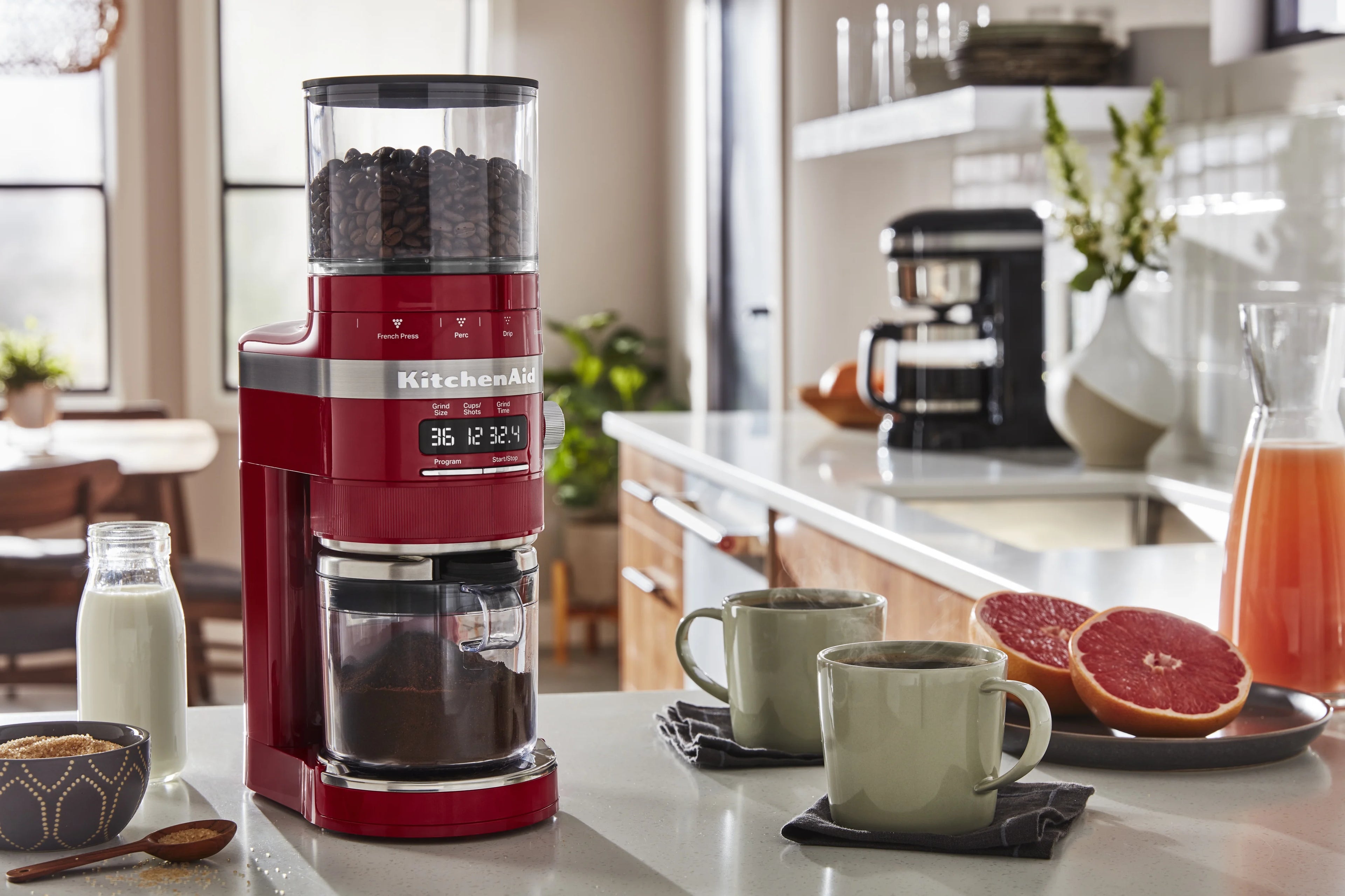 KitchenAid Burr Coffee Grinder, Empire Red U483324