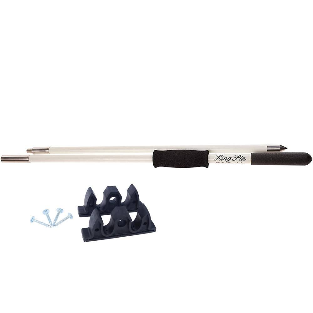Panther 12 ft King Pin Anchor Pole - 2-Piece - White N229567