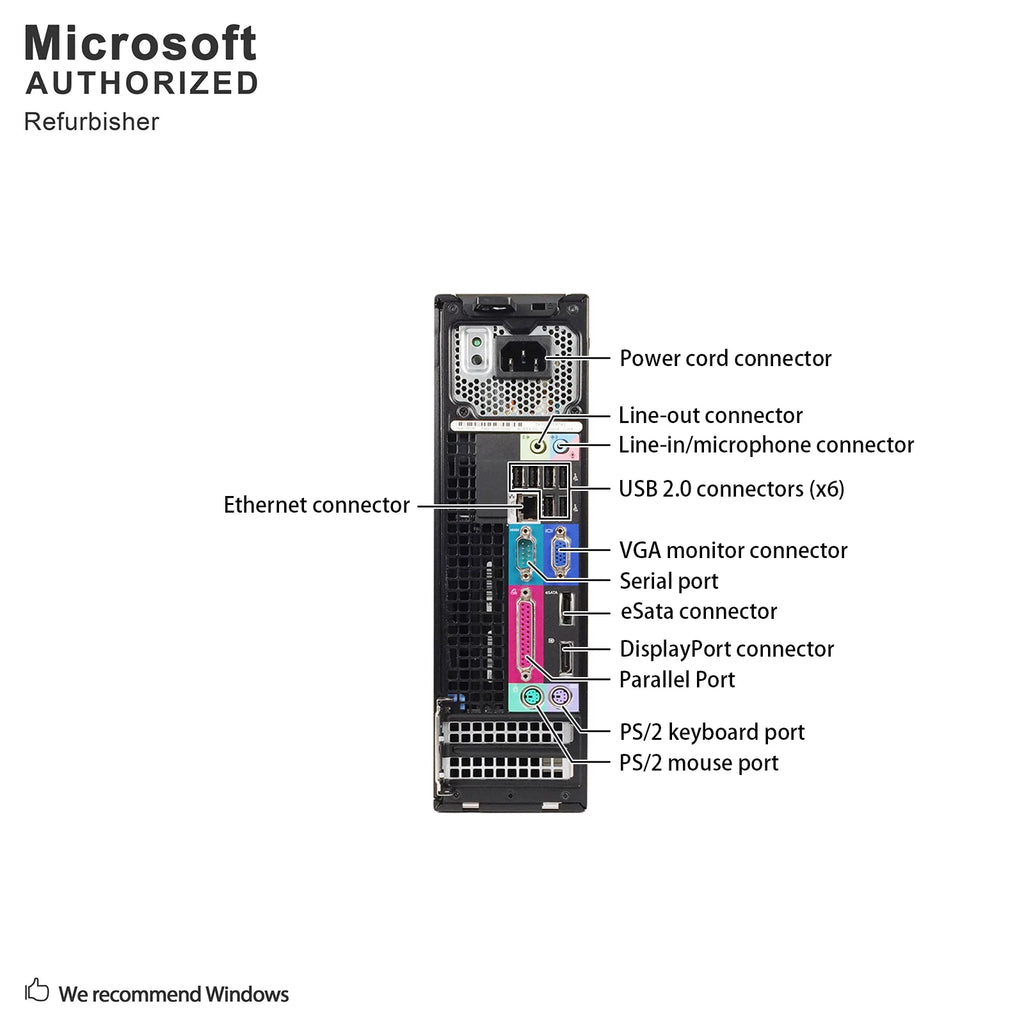 Dell Optiplex 960 SFF Desktop Computer, 3.0GHz, 4GB RAM, 160GB, Windows 10 Pro Y657