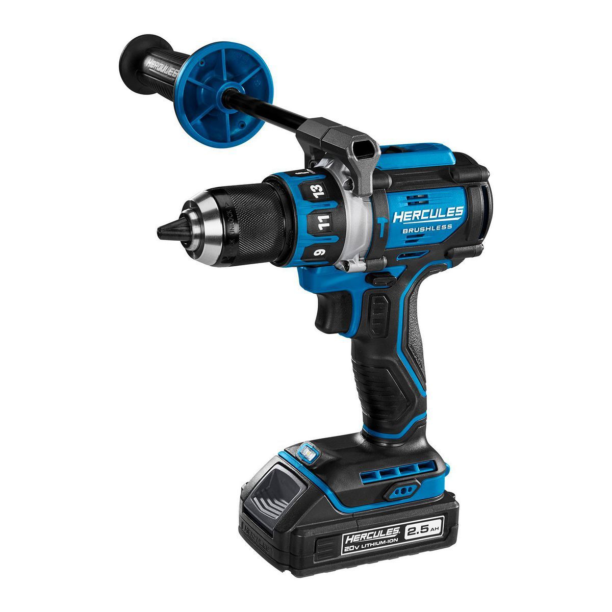 HERCULES 20V Brushless 1/2 in. Compact Hammer Drill/Driver - Tool Only J197532