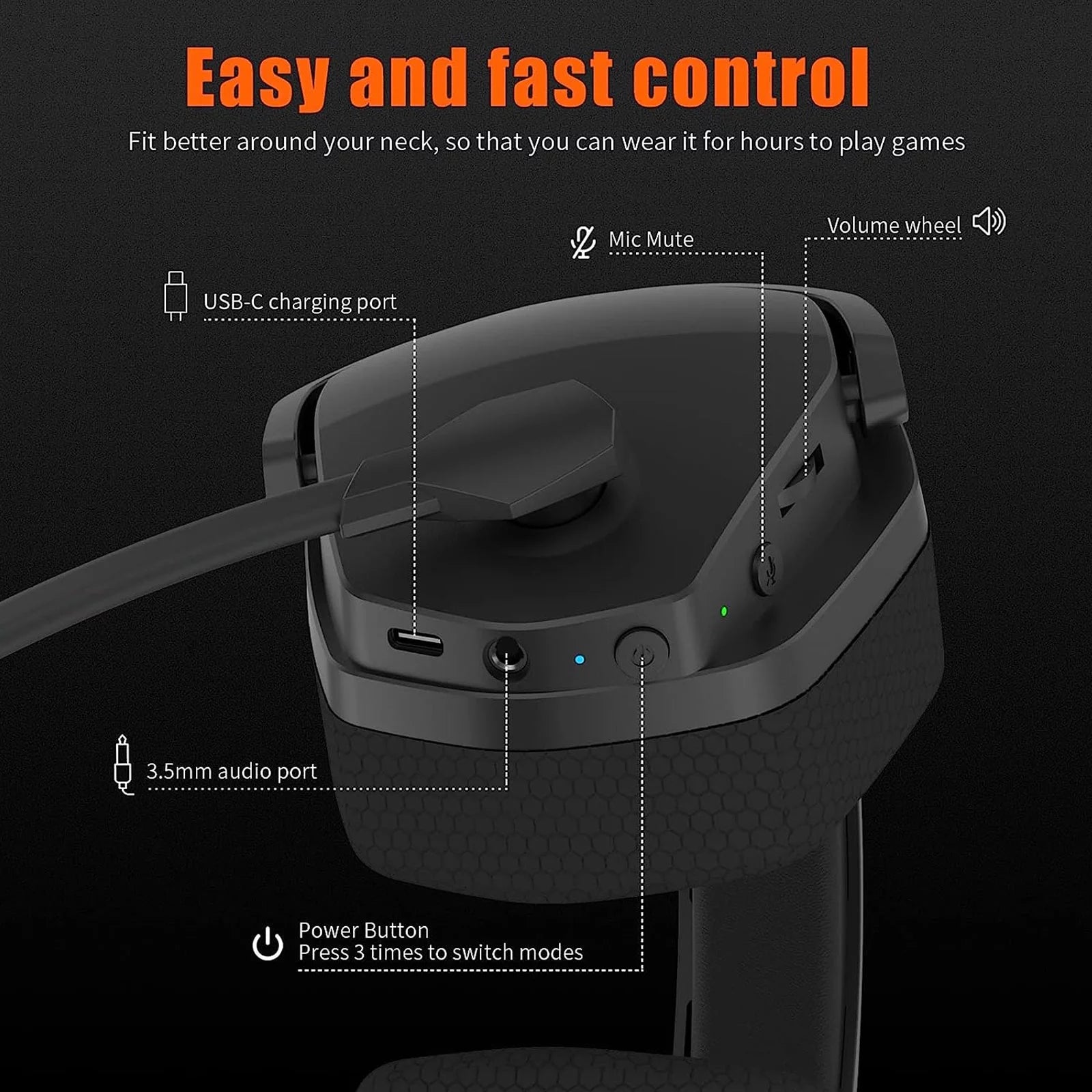 HUO JI NUBWO G06 Wireless Gaming Headset for PS5, PS4, PC, Switch, Pink V409105