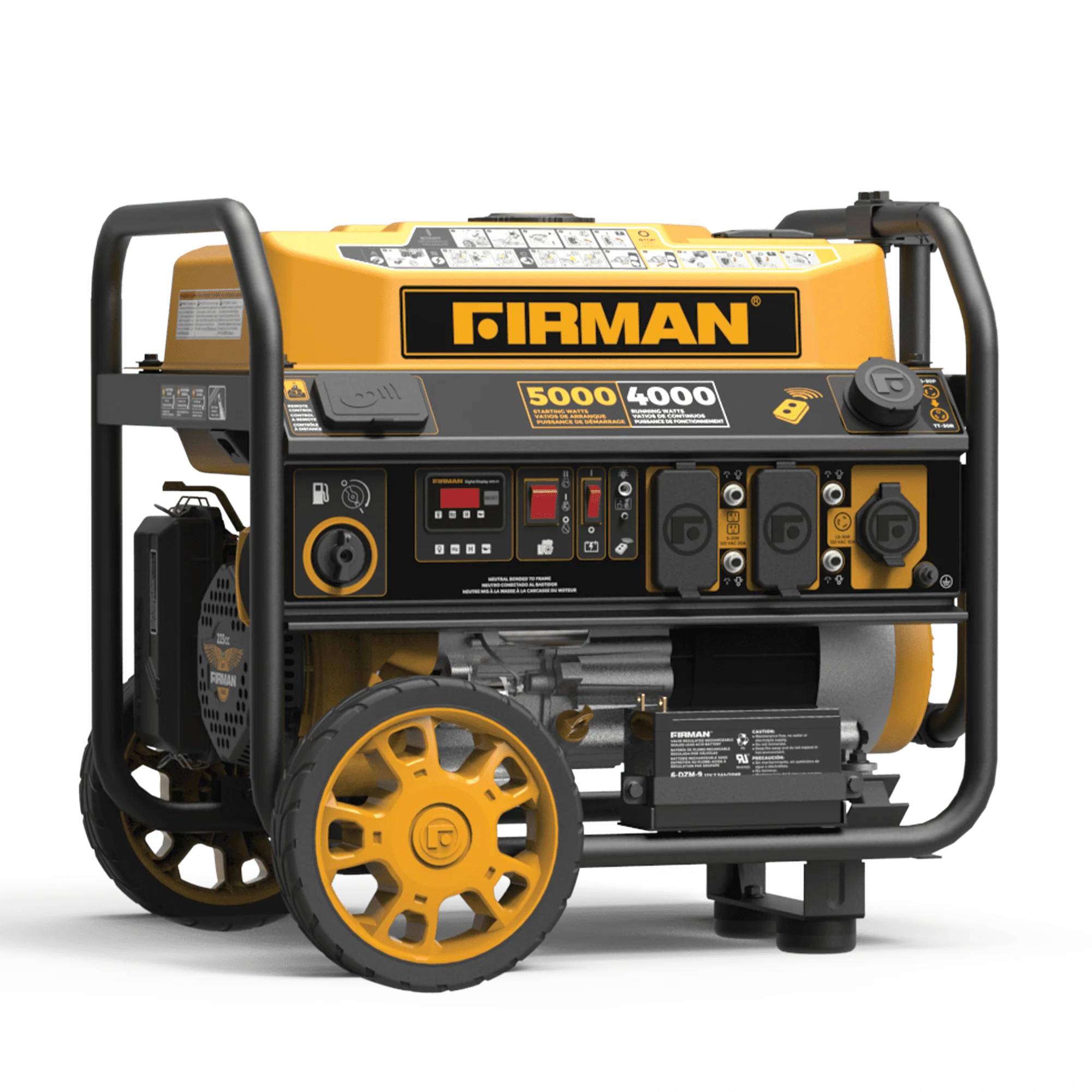 FIRMAN P04001 5000/4000 Watt Remote Start Gas cETL & CARB Certified Portable Generator