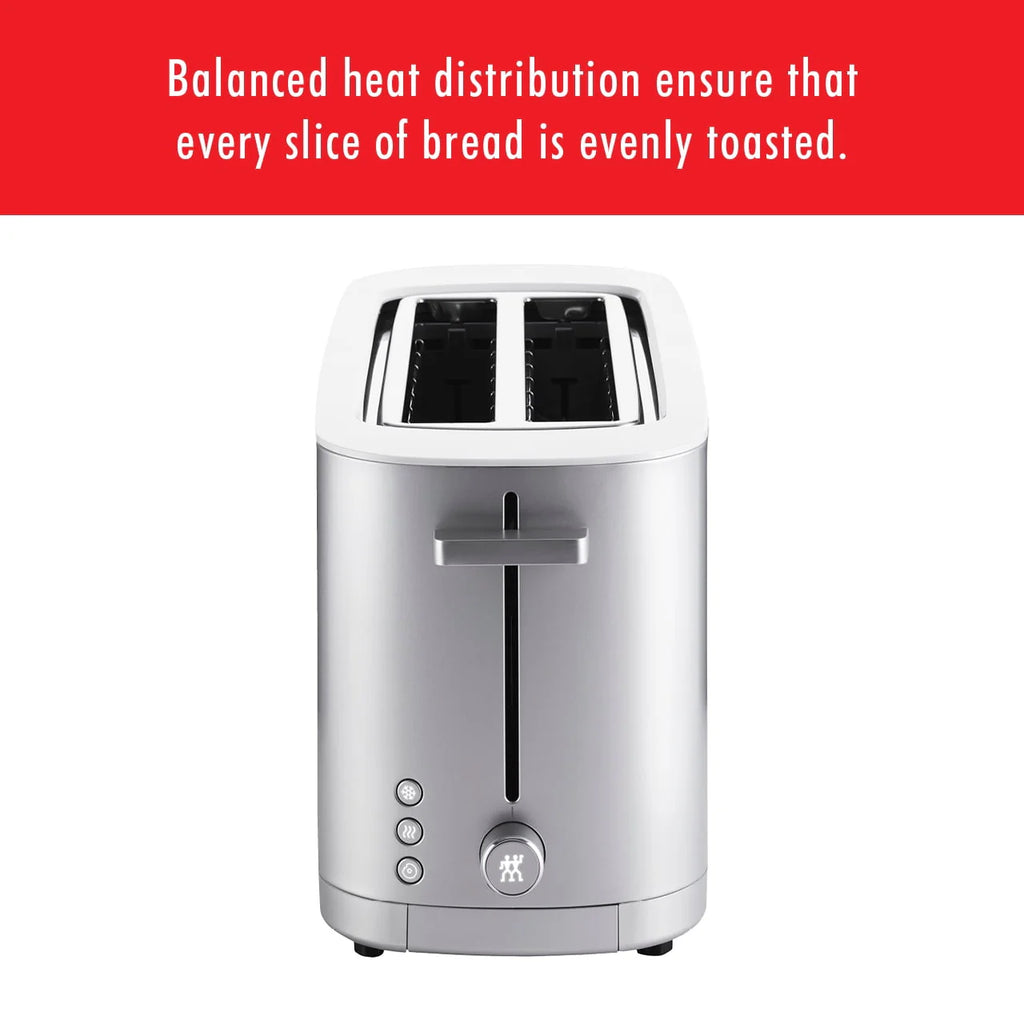 ZWILLING® Enfinigy Cool Touch 4-Slice Long Slot Toaster, Silver Z449154