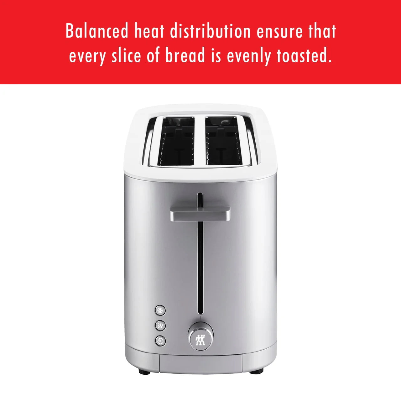 ZWILLING® Enfinigy Cool Touch 4-Slice Long Slot Toaster, Silver Z449154