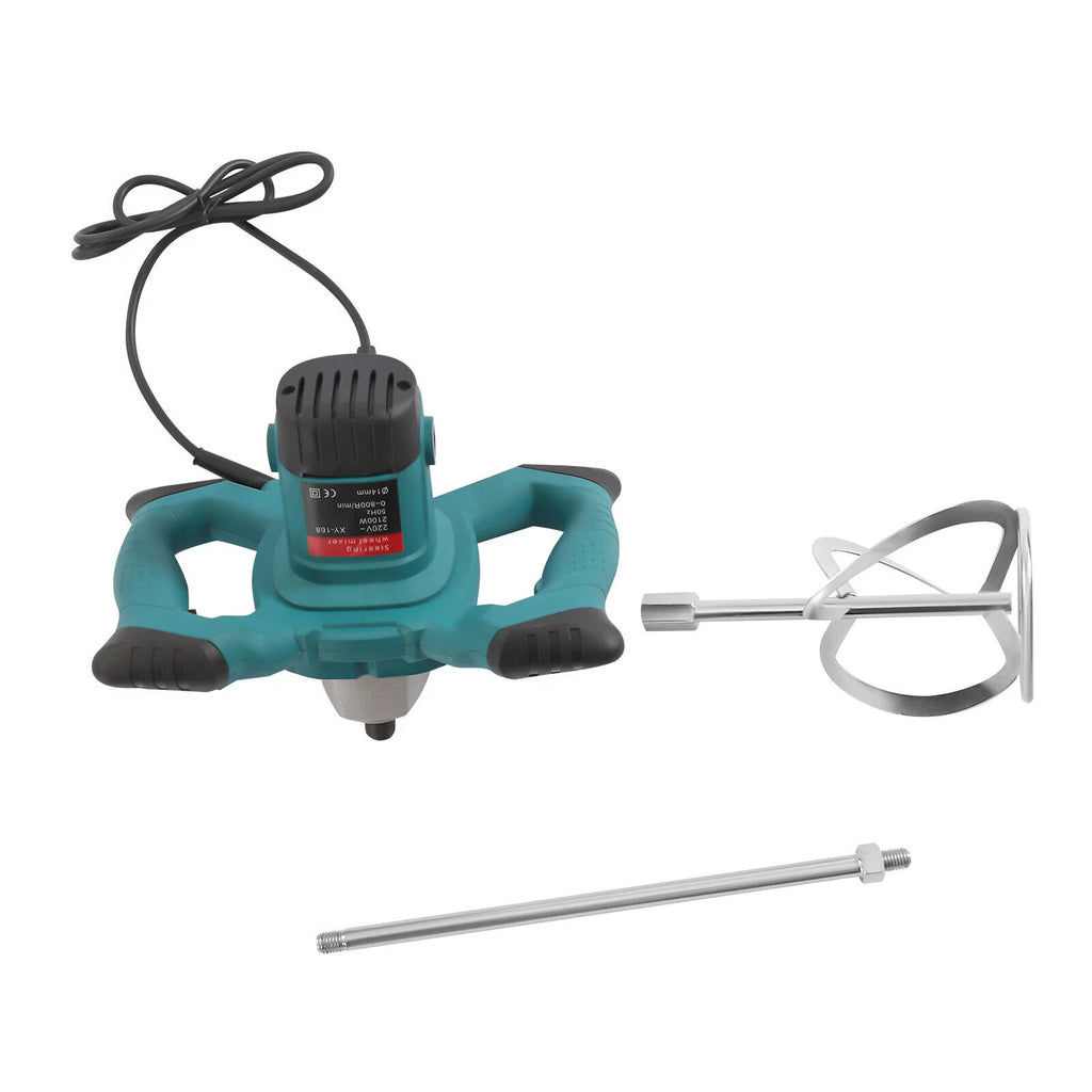 MIDUO 2100W Electric Cement Mixer Handheld 6-Speed Stirrer Y1970