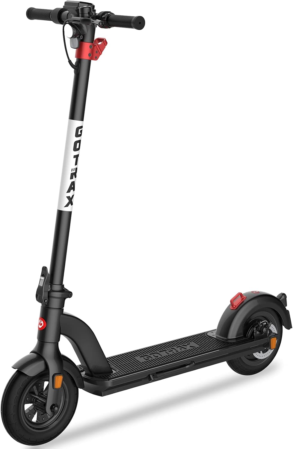 Gotrax G4 Electric Scooter, 10" Pneumatic Tires, Max 25 Mile Range and 20Mph Power by 350W Motor, Double Anti-theft Lock, Bright Headlight and Taillight, Foldable and Cruise Control Escooter for Adult