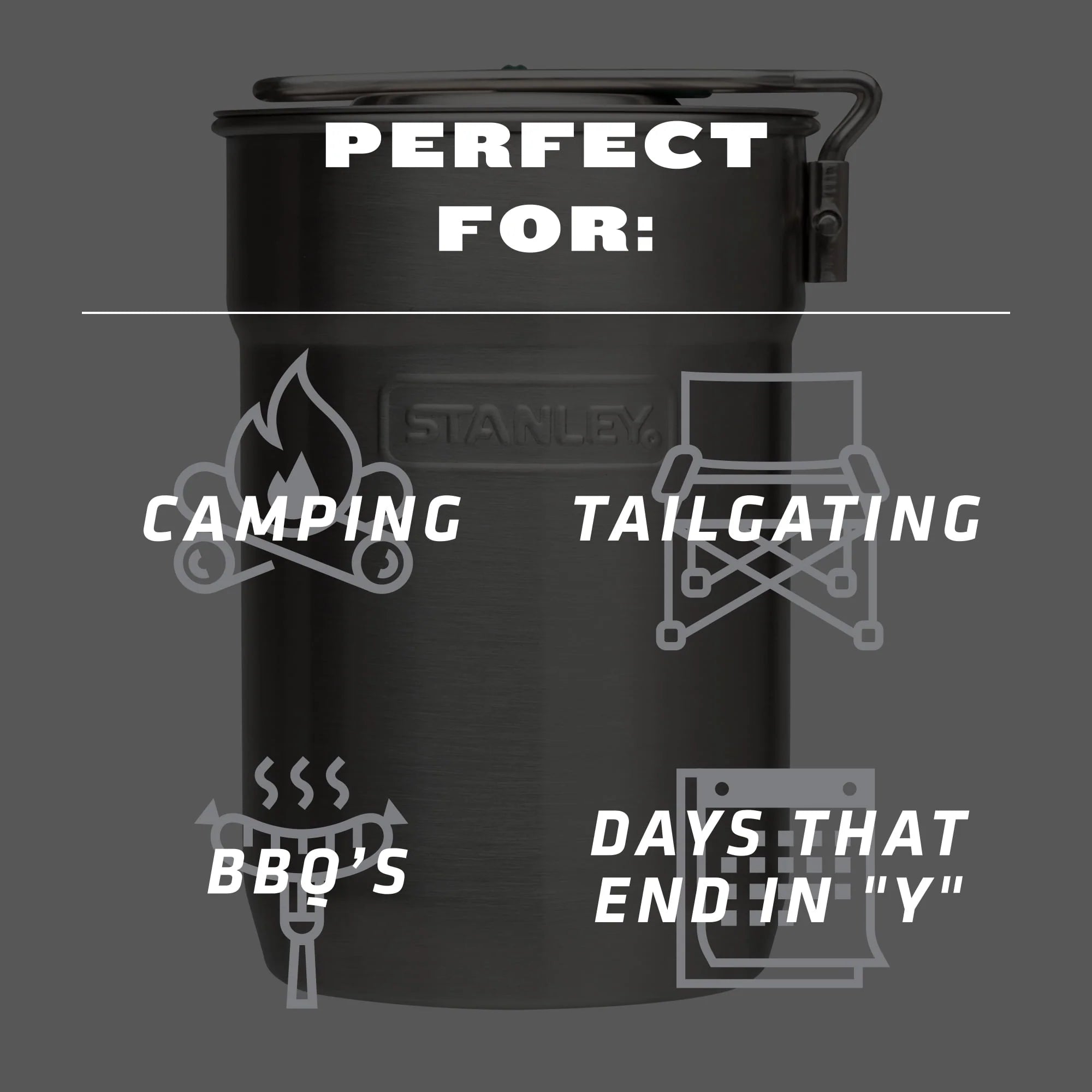 Stanley Adventure Two Cup Stainless Steel Camping Cookware Set X718872
