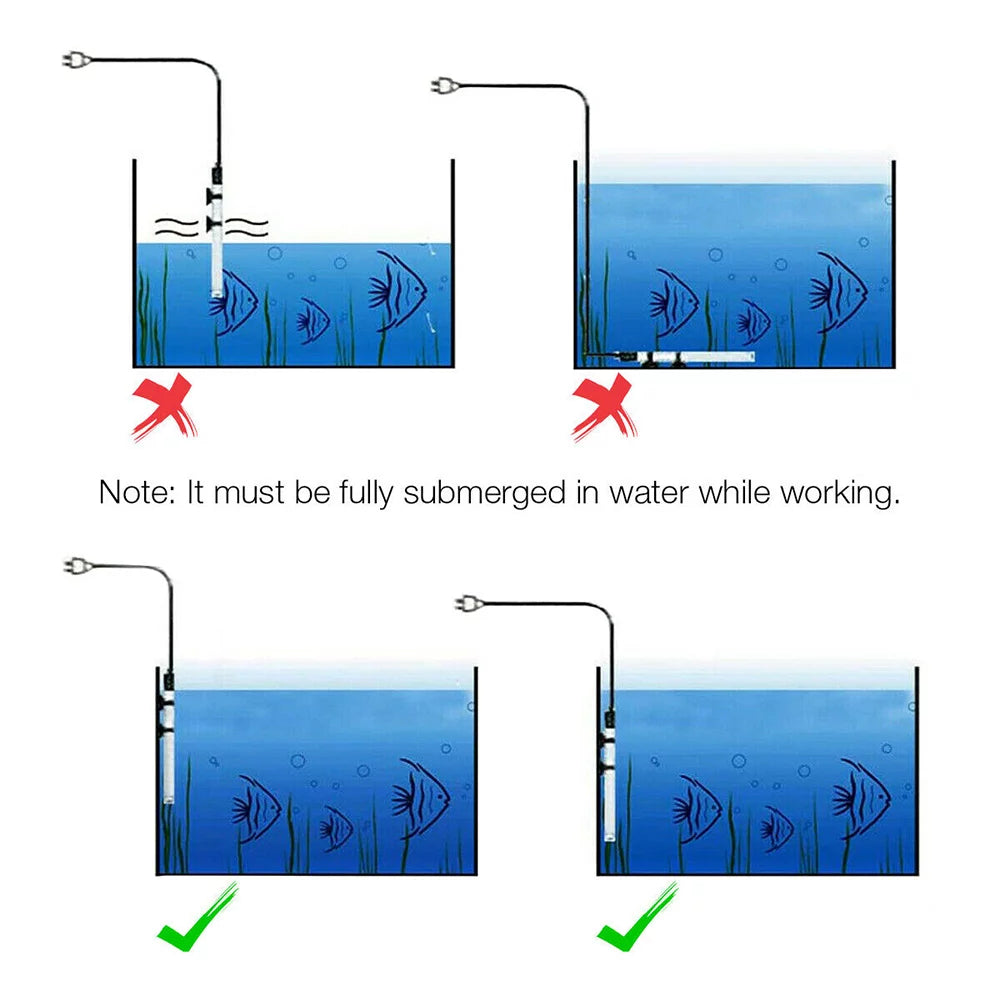 200W Aquarium Heater, Adjustable Submersible Thermostat W511645