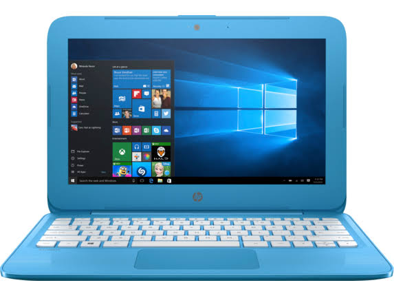 HP Stream 11-y010nr 11.6x22 Laptop - Celeron N3060 - 4 GB RAM - 32 GB SSD - Aqua Blue - Windows 10 Home