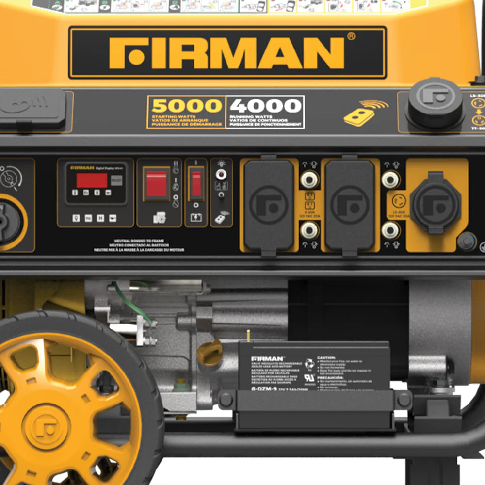 FIRMAN P04001 5000/4000 Watt Remote Start Portable Generator H652178
