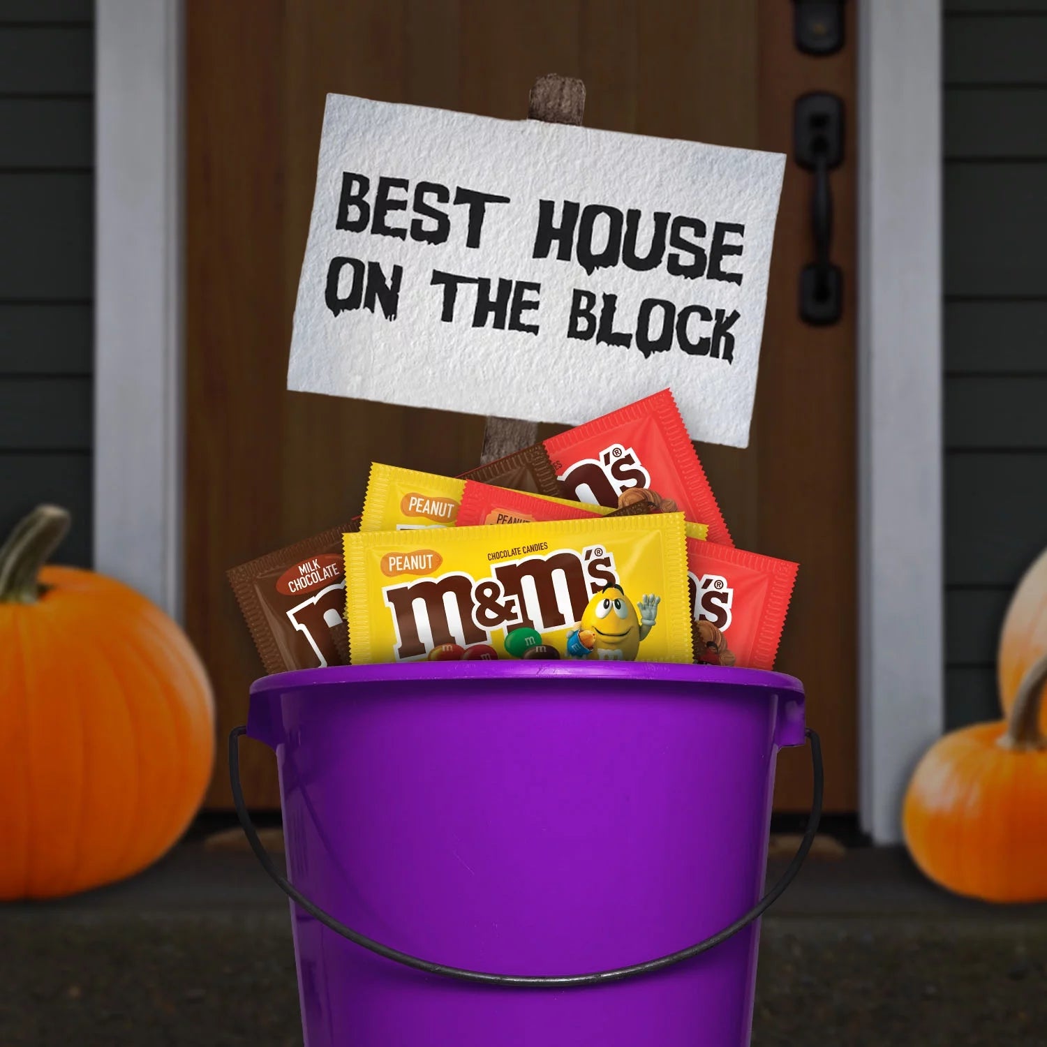 M&M's Full Size Halloween Chocolate Candy Bars 18ct Box E99576