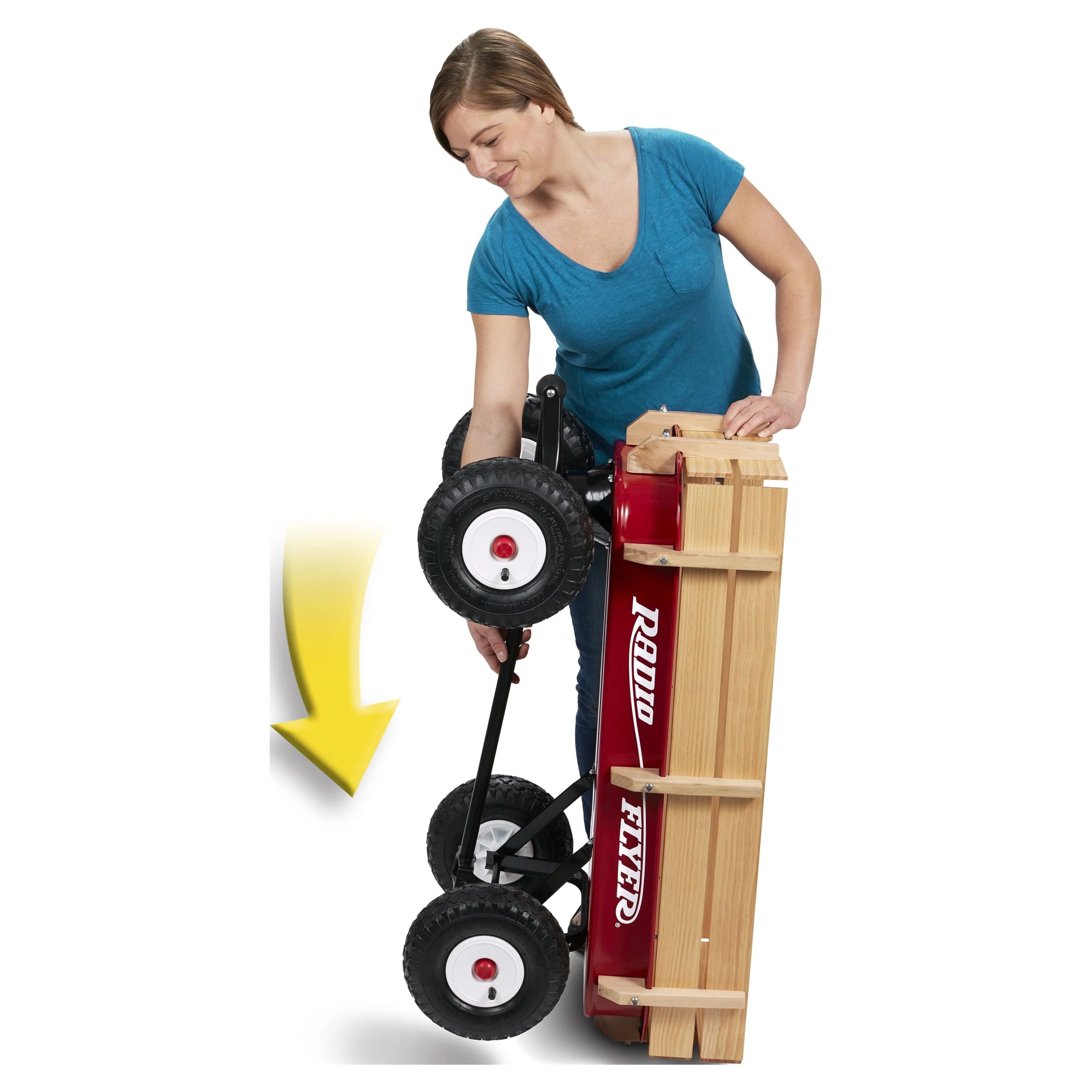 Radio Flyer 36 All Terrain Wagon with Air Tires, Red T6191