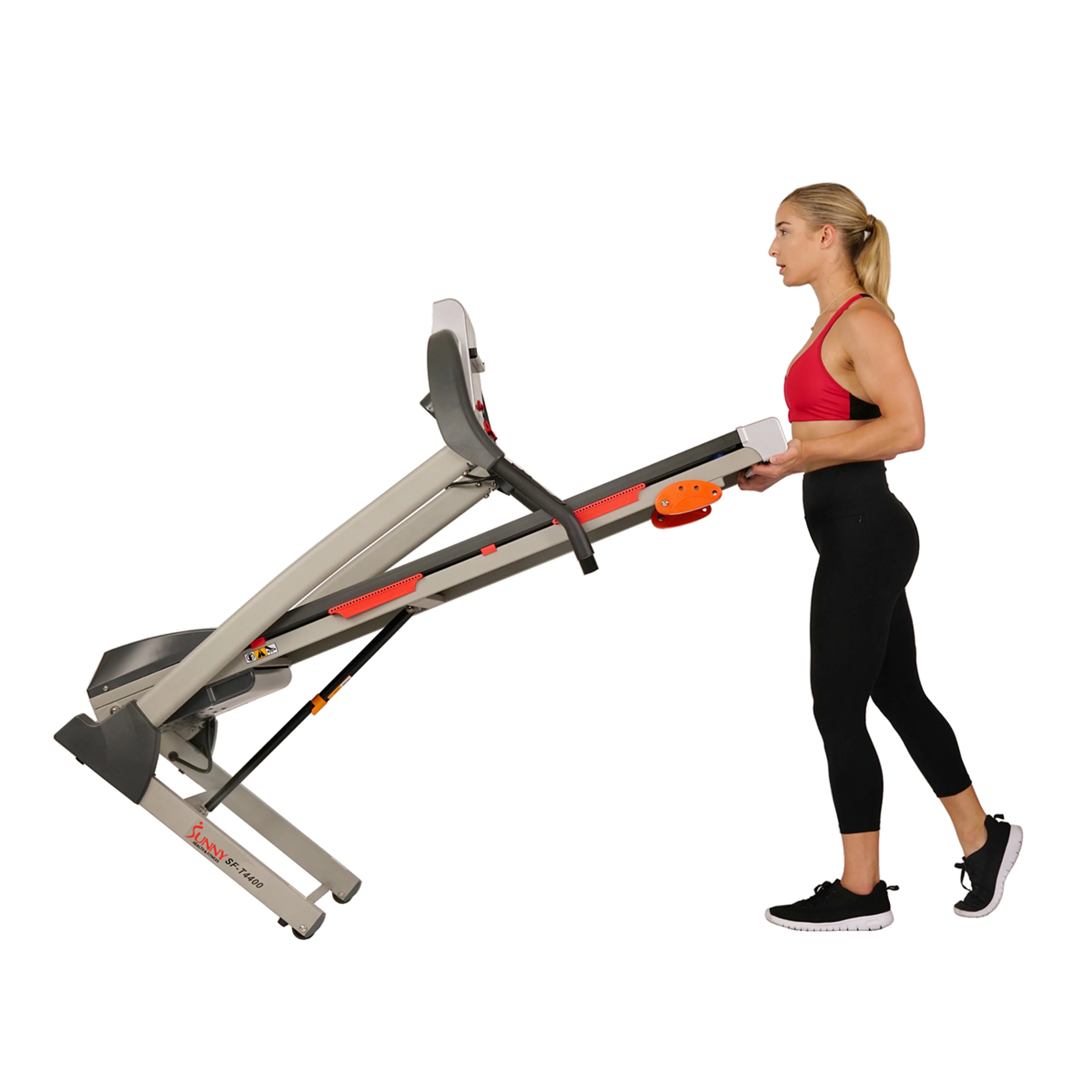 Sunny Health & Fitness Folding Treadmill with Manual Incline SF-T4400 M524297