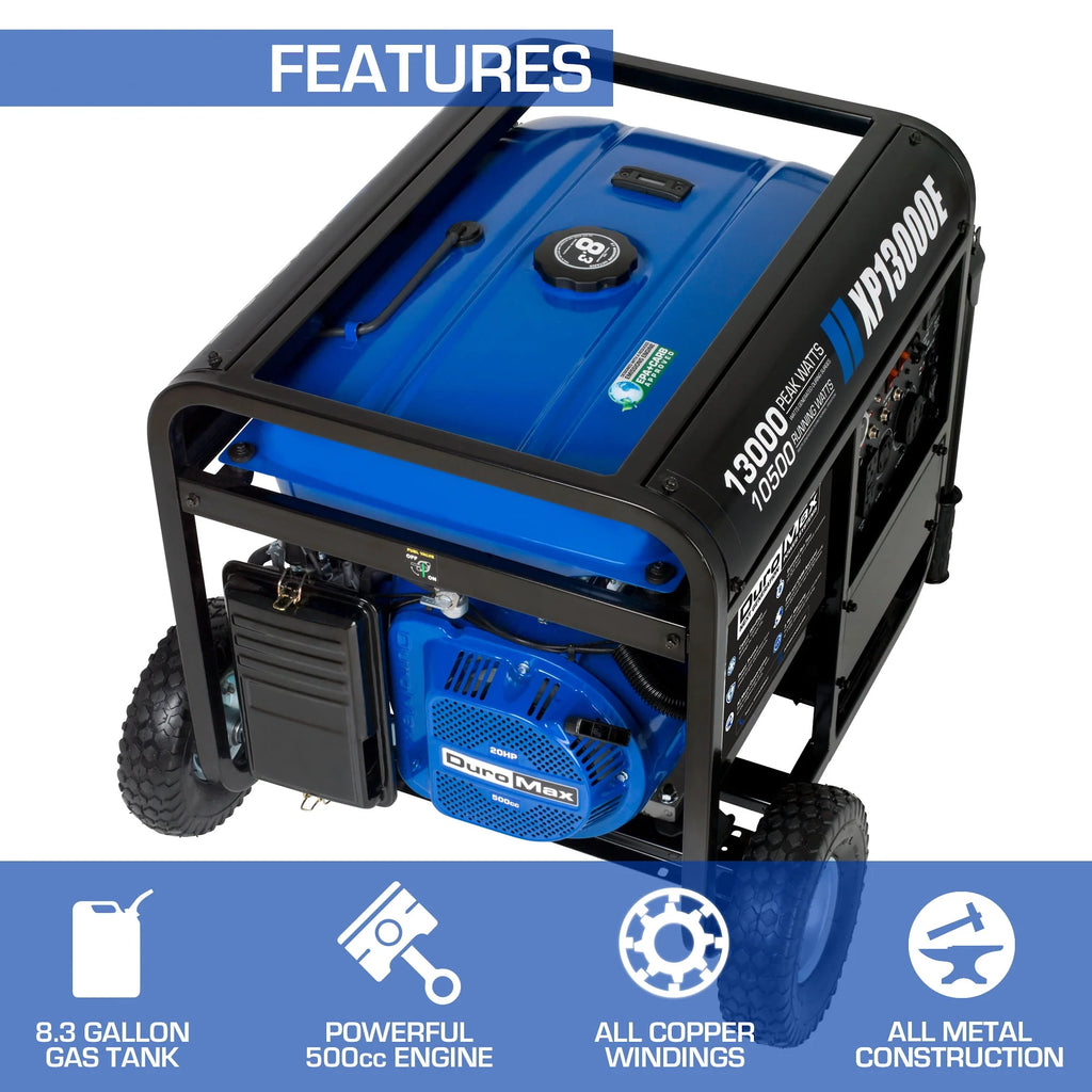 DuroMax XP13000E 13,000 Watt Portable Gas Generator Y15067
