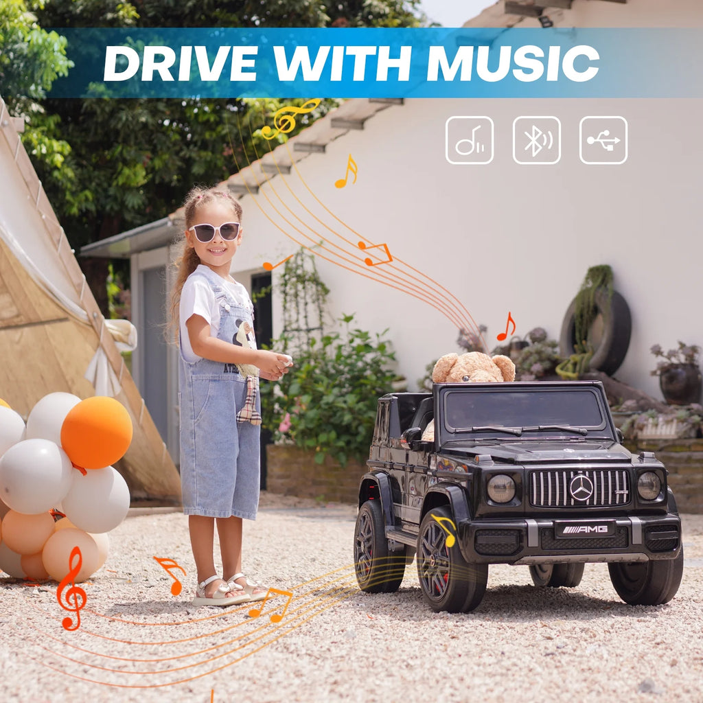 TEOAYEAH Mercedes-Benz G63 Kids Ride on Car, 12V with Remote, Black Z291734