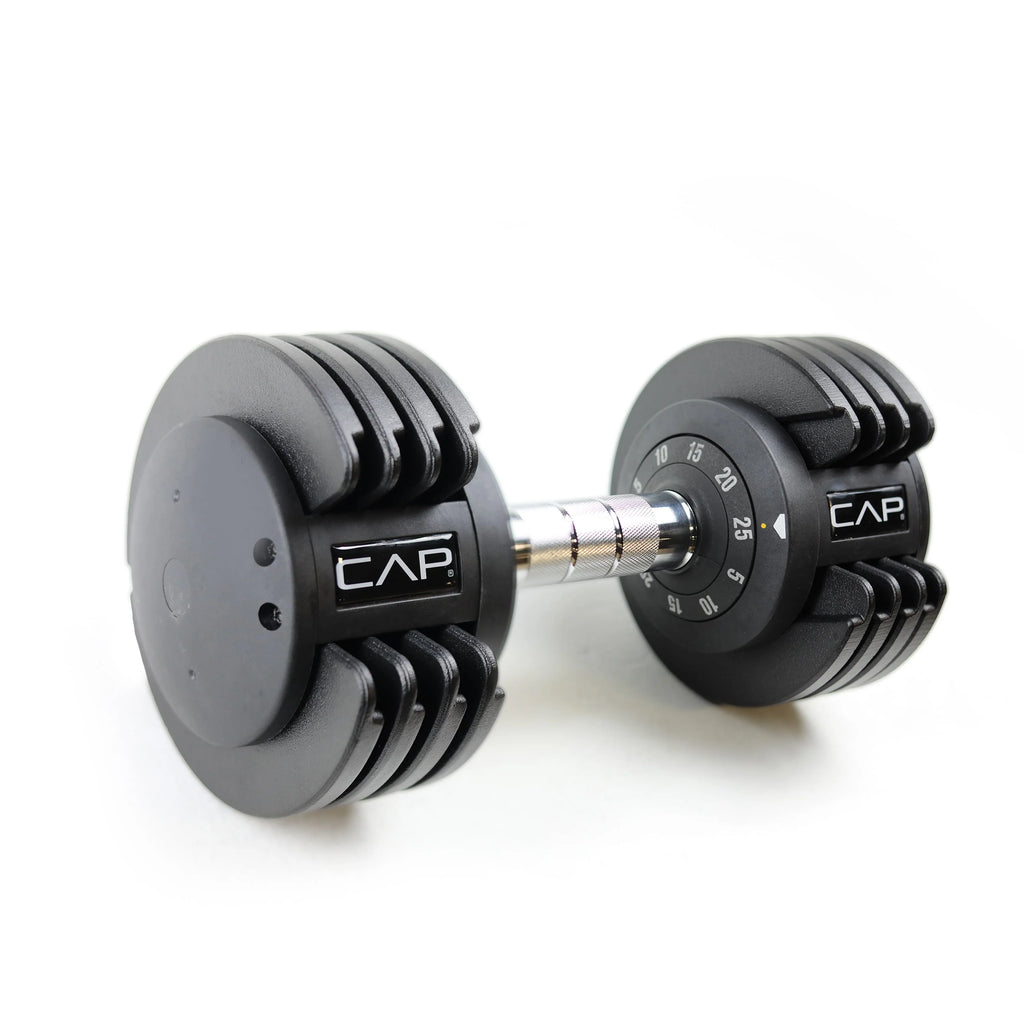 CAP Barbell 25lb Adjustable Dumbbell, Quick Select 5-25 A355