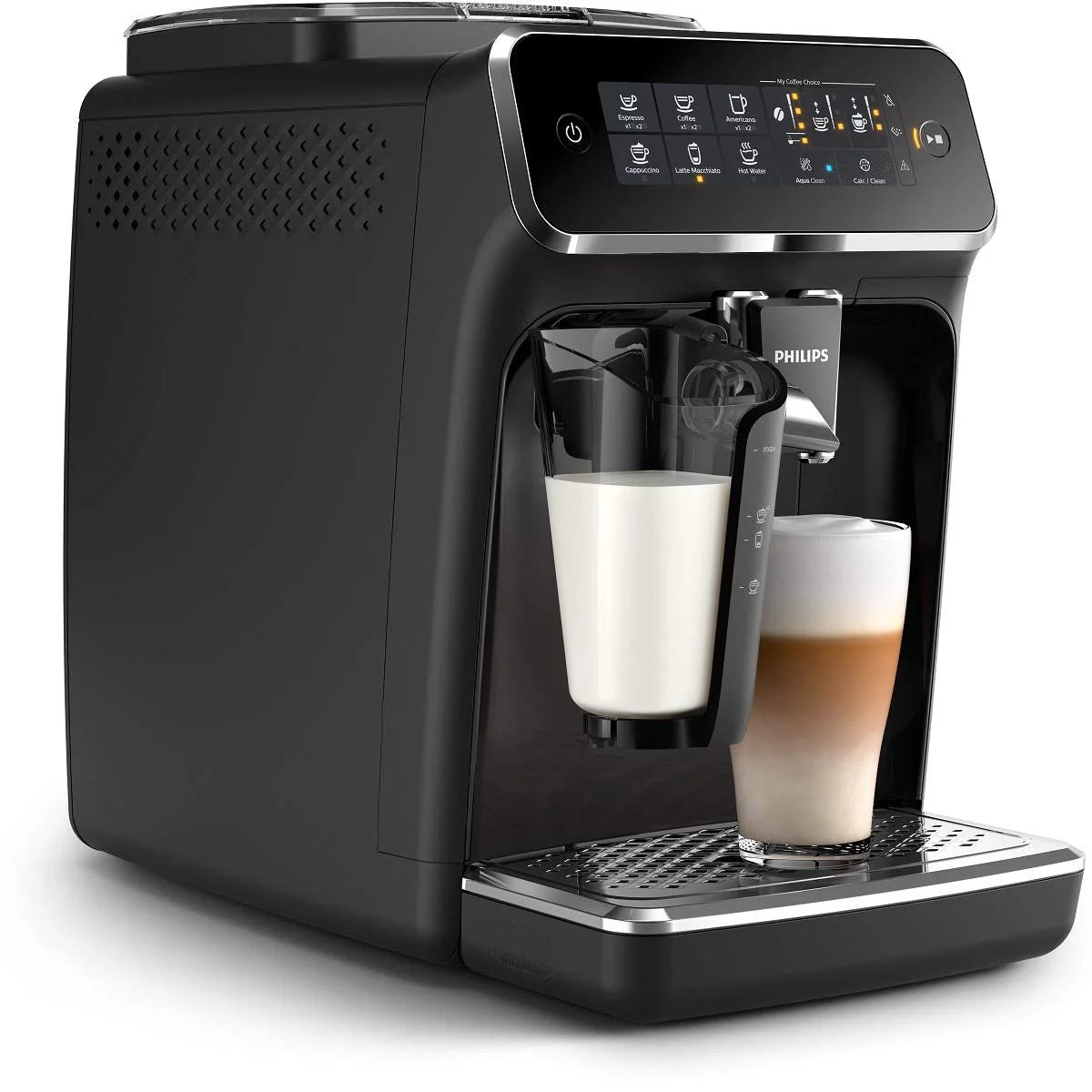 Philips 3200 Series Espresso Machine with LatteGo, Black O5446