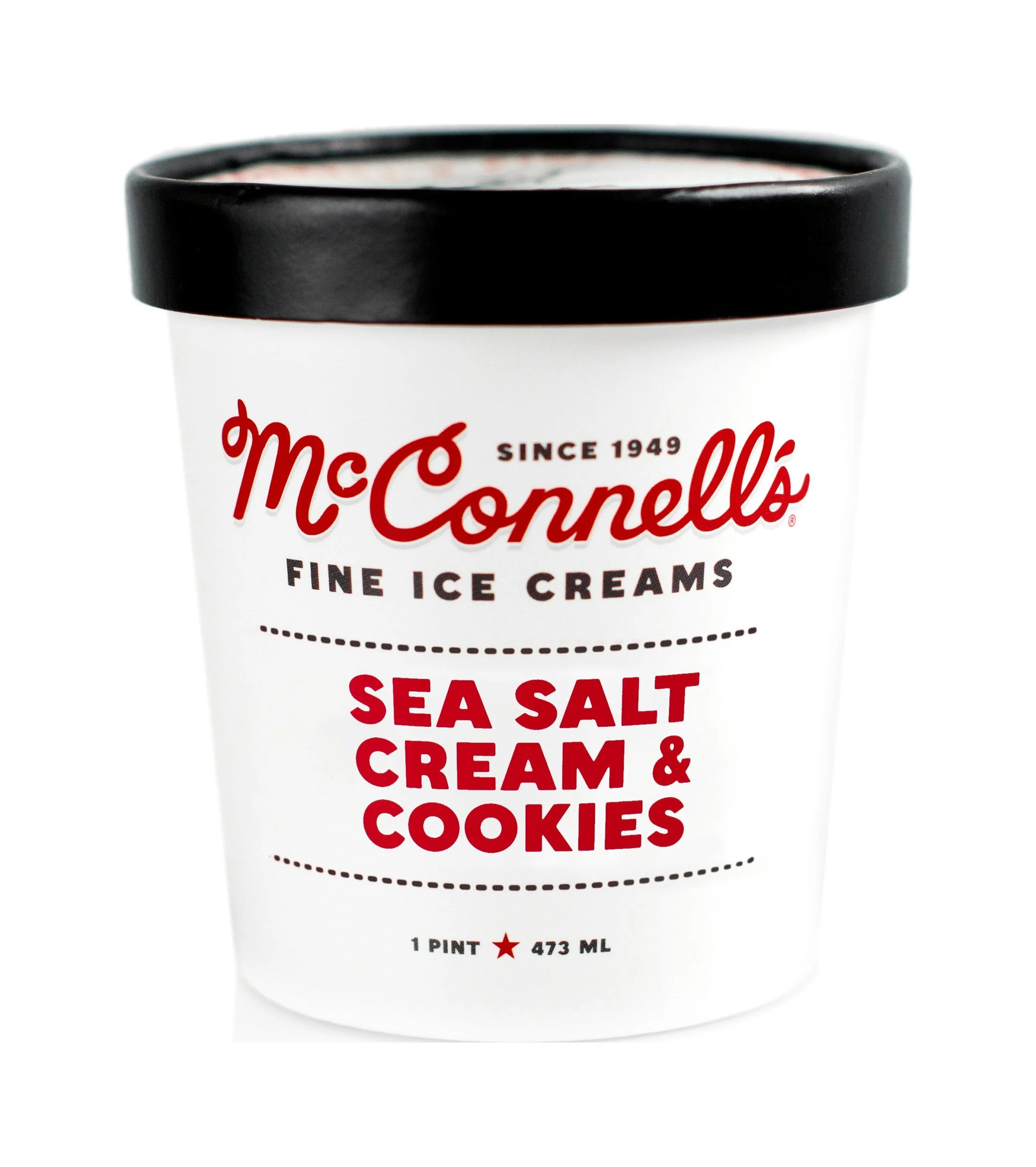 McConnell's Sea Salt Cream & Cookies Ice Cream, 16 oz. (6 Ct) T781