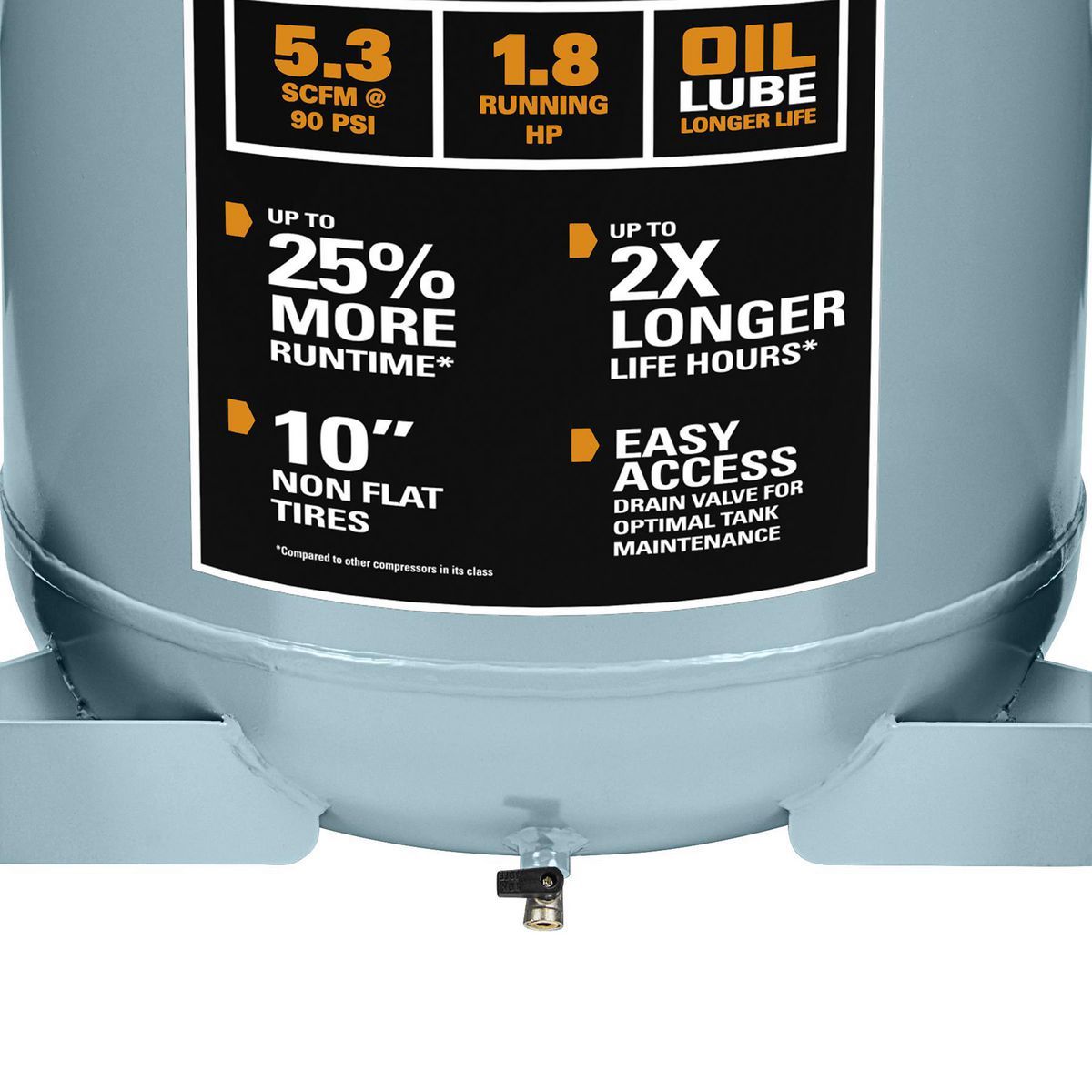 MCGRAW 29 Gallon 165 PSI Oil-Lube Belt Drive Air Compressor J361601