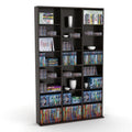 Atlantic 37x60 Oskar Adjustable Wood Media Storage Shelf Bookcase, Espresso