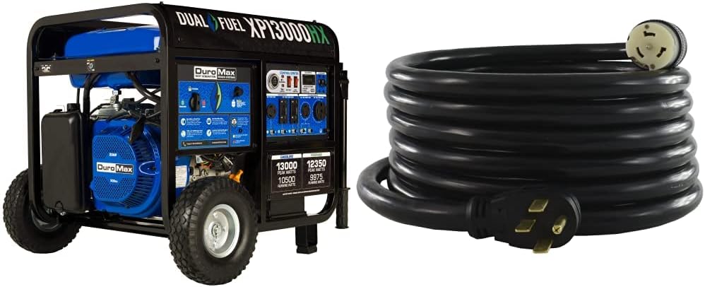 DuroMax XP5500HX Dual Fuel Portable Generator 5500 Watt Electric Start N5289