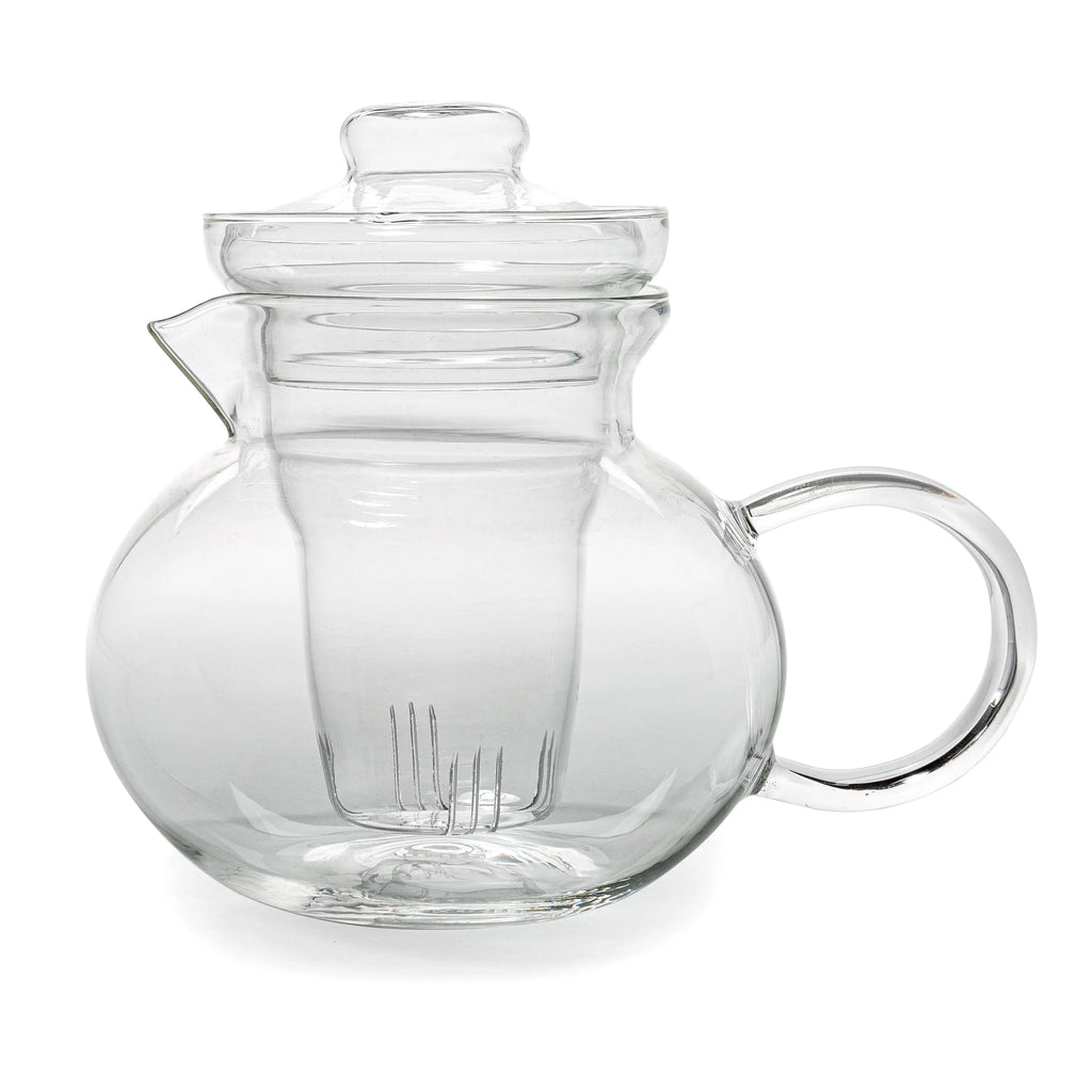 Primula Blossom Borosilicate Glass Teapot with Infuser, 40 oz G41401