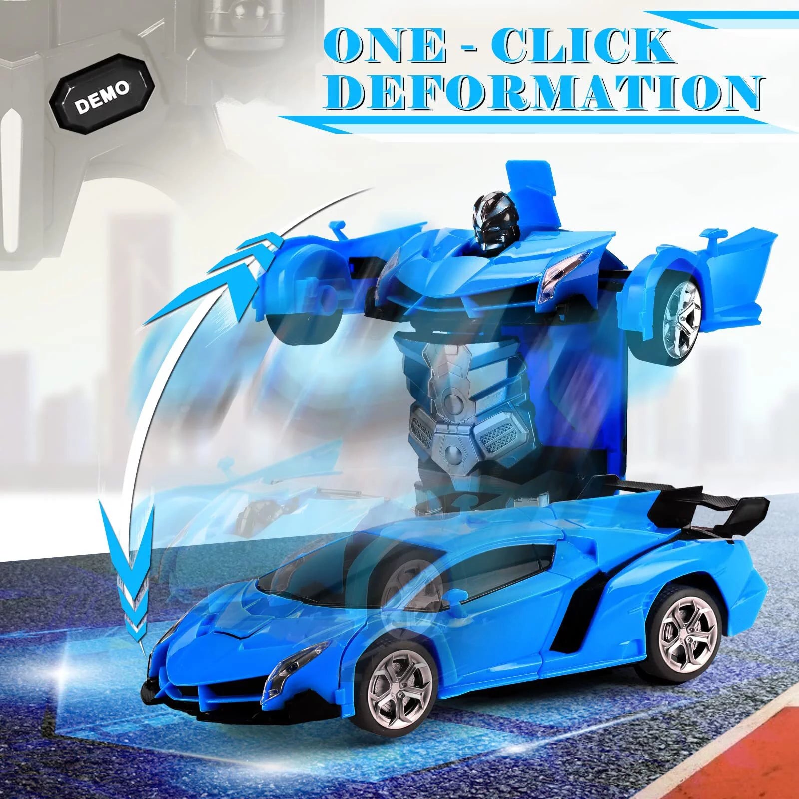 2-in-1 Transform Robot RC Car for Kids, 360° Rotation, 2.4Ghz, Gift for Boys Girls Age 3+ U57492