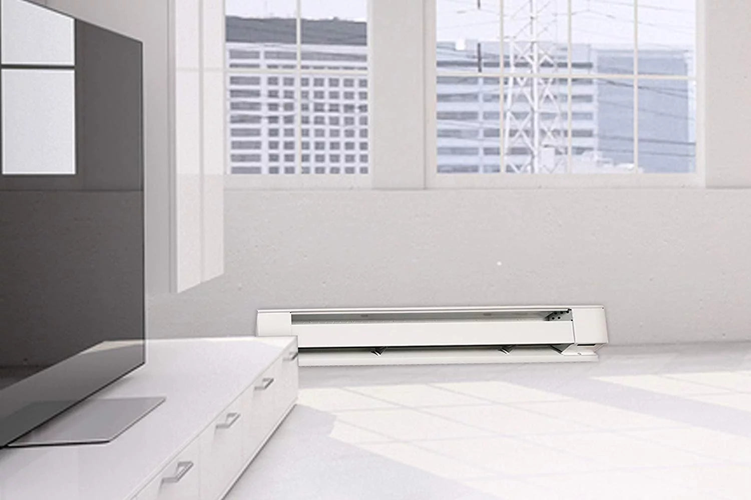 Fahrenheat 72 In. 1500-Watt Electric Baseboard Heater, White S310670