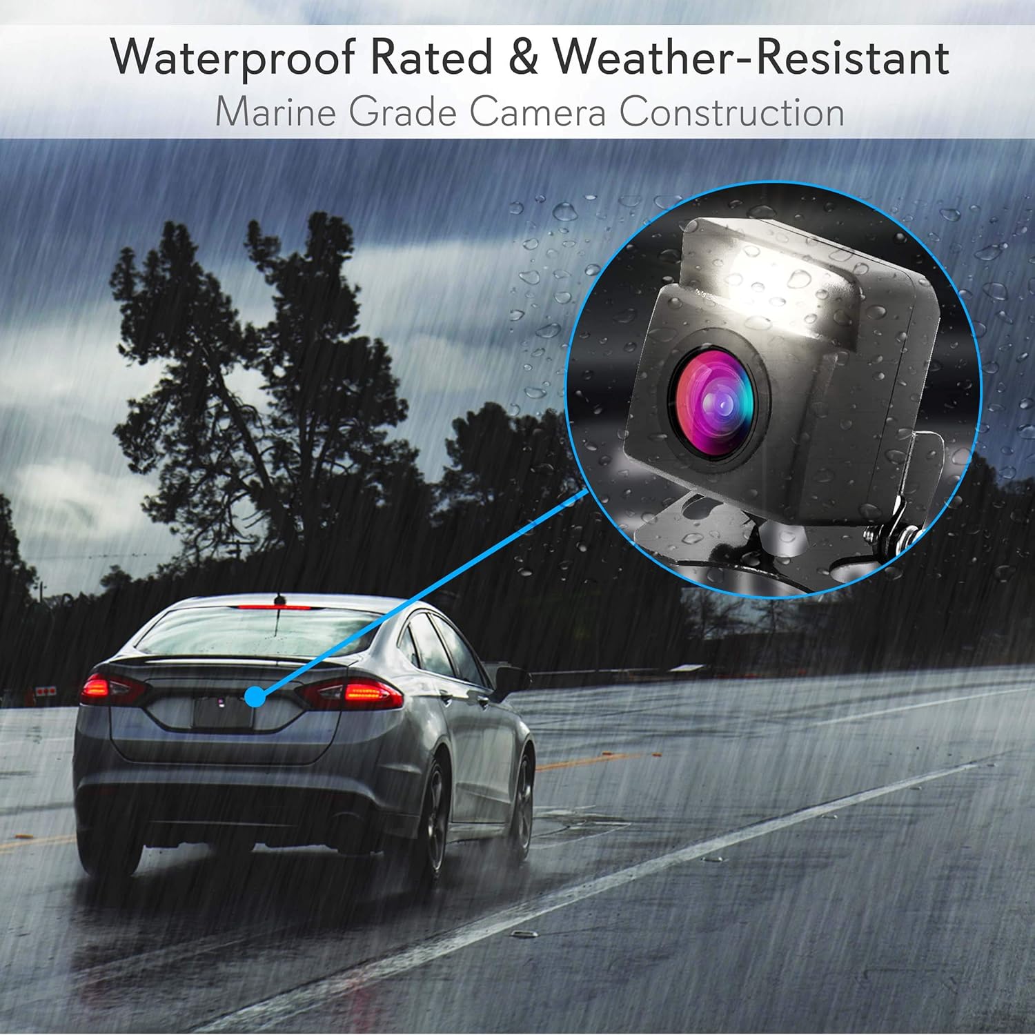 Pyle PLCM4580WIR Wireless Backup Rear View Camera with 4.3" Monitor, Night Vision, Pack of 2 D231303