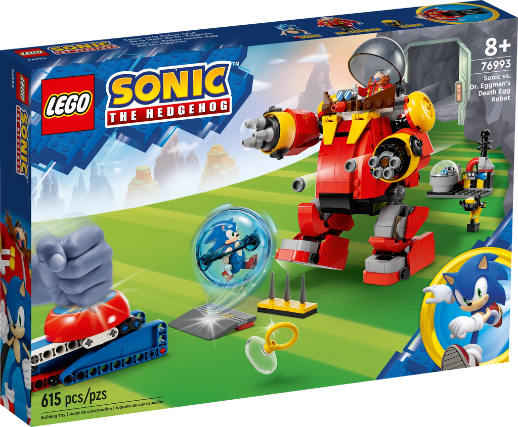 LEGO Sonic the Hedgehog Sonic vs. Dr. Eggman's Death Egg Robot 76993 Building Toy M52225