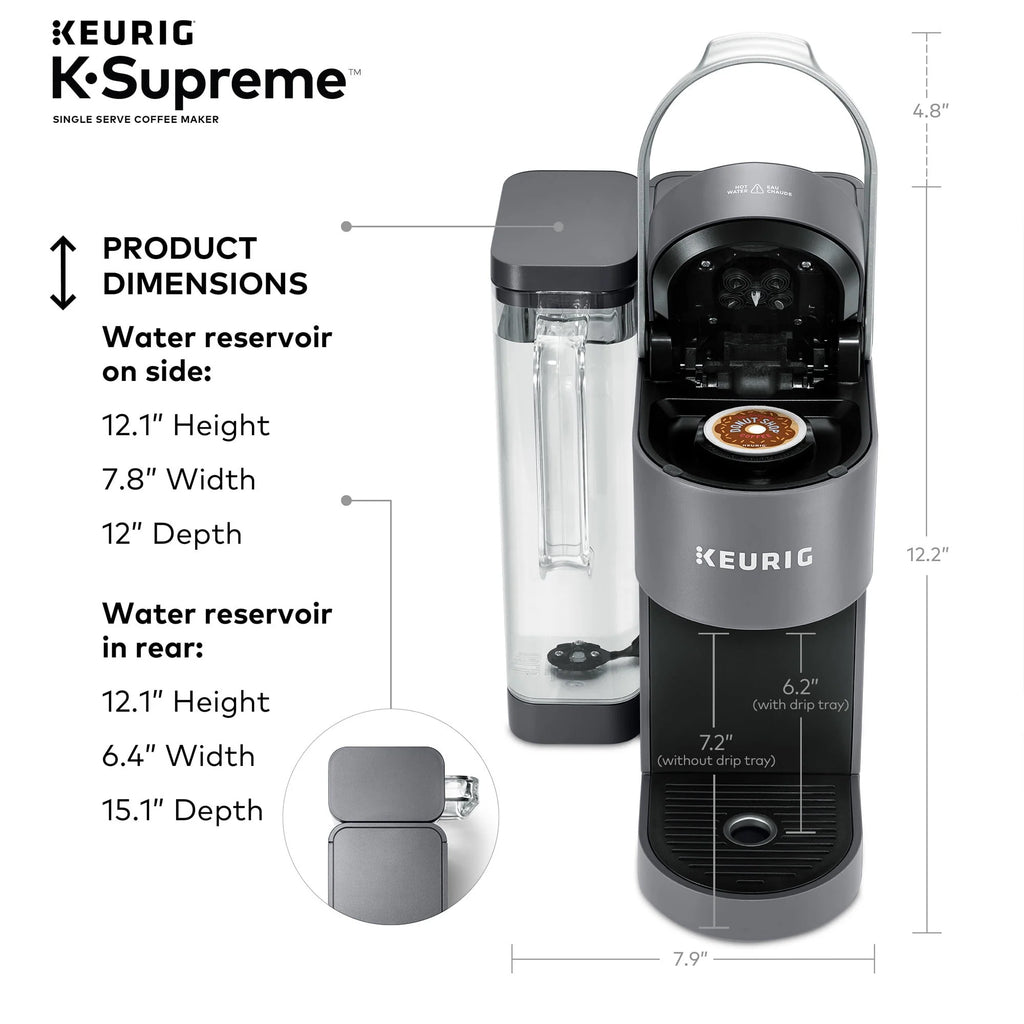 Keurig K-Supreme Single-Serve K-Cup Pod Coffee Maker, Black M388