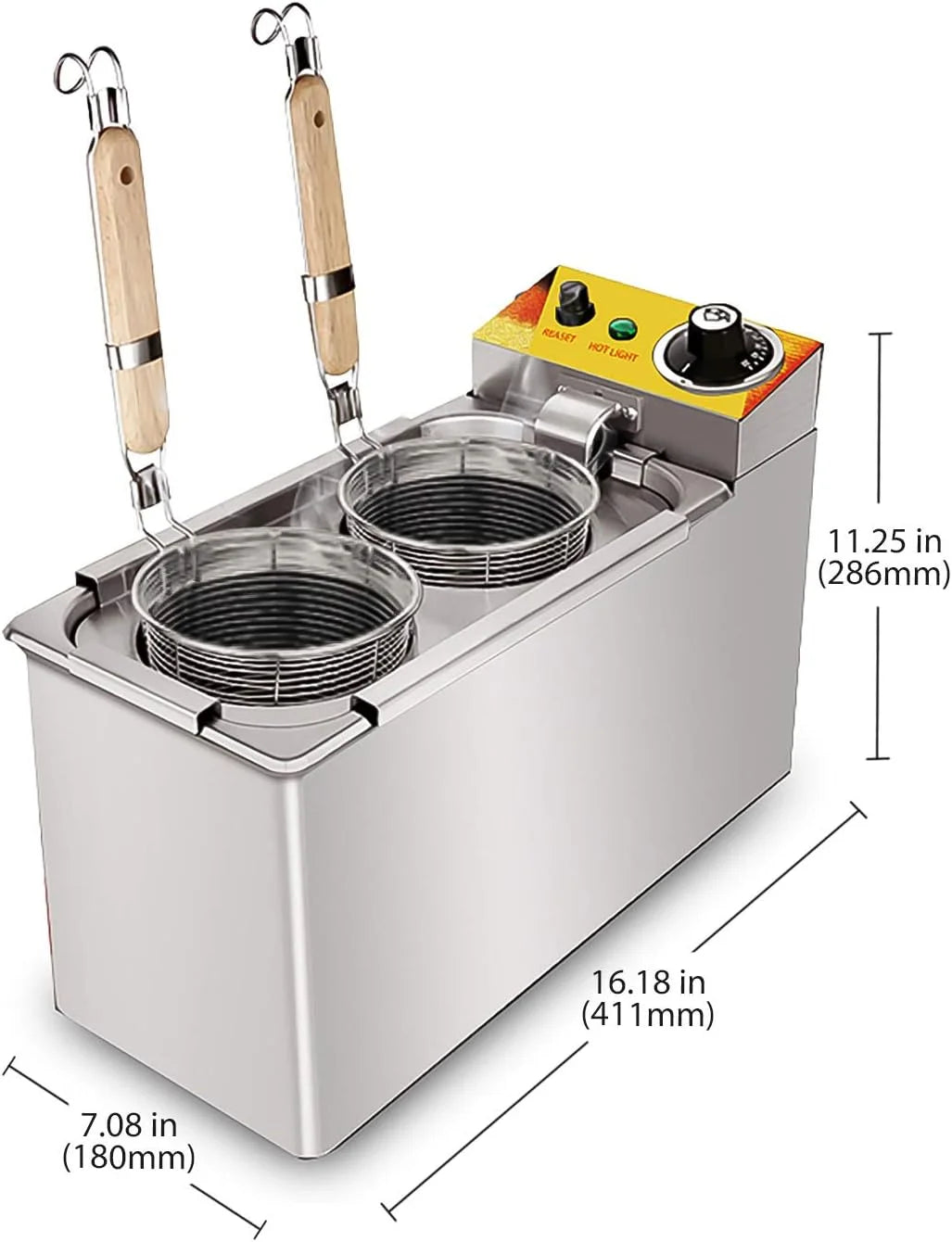 Electric Pasta Cooker Stainless Steel 2KW 110V W3114