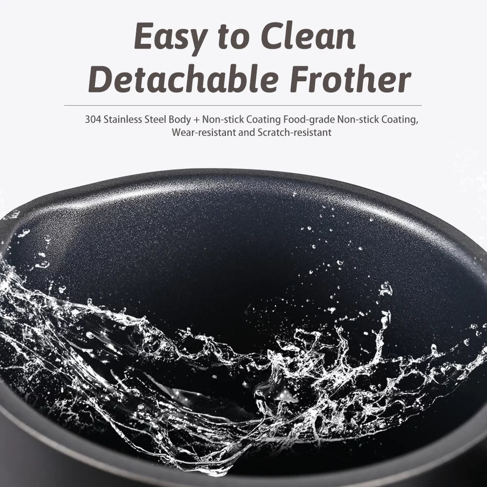 Tomshoo 400W Milk Frother, Stainless Steel, Hot/Cold Foam Maker G5941