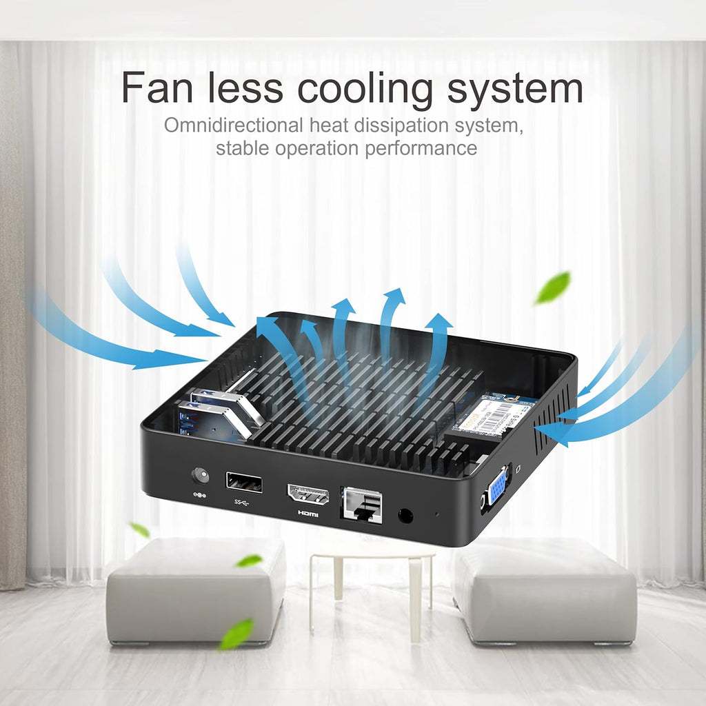 MINISFORUM N40 Fanless Mini PC 4GB RAM 64GB eMMC Celeron N4020 A15391