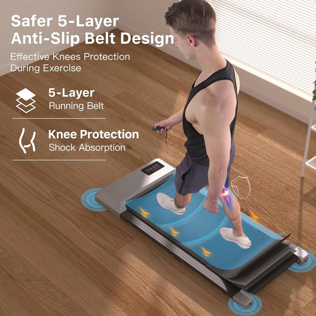 Dpforest Walking Pad 2 in 1 Under Desk Treadmill with Remote Control D6097