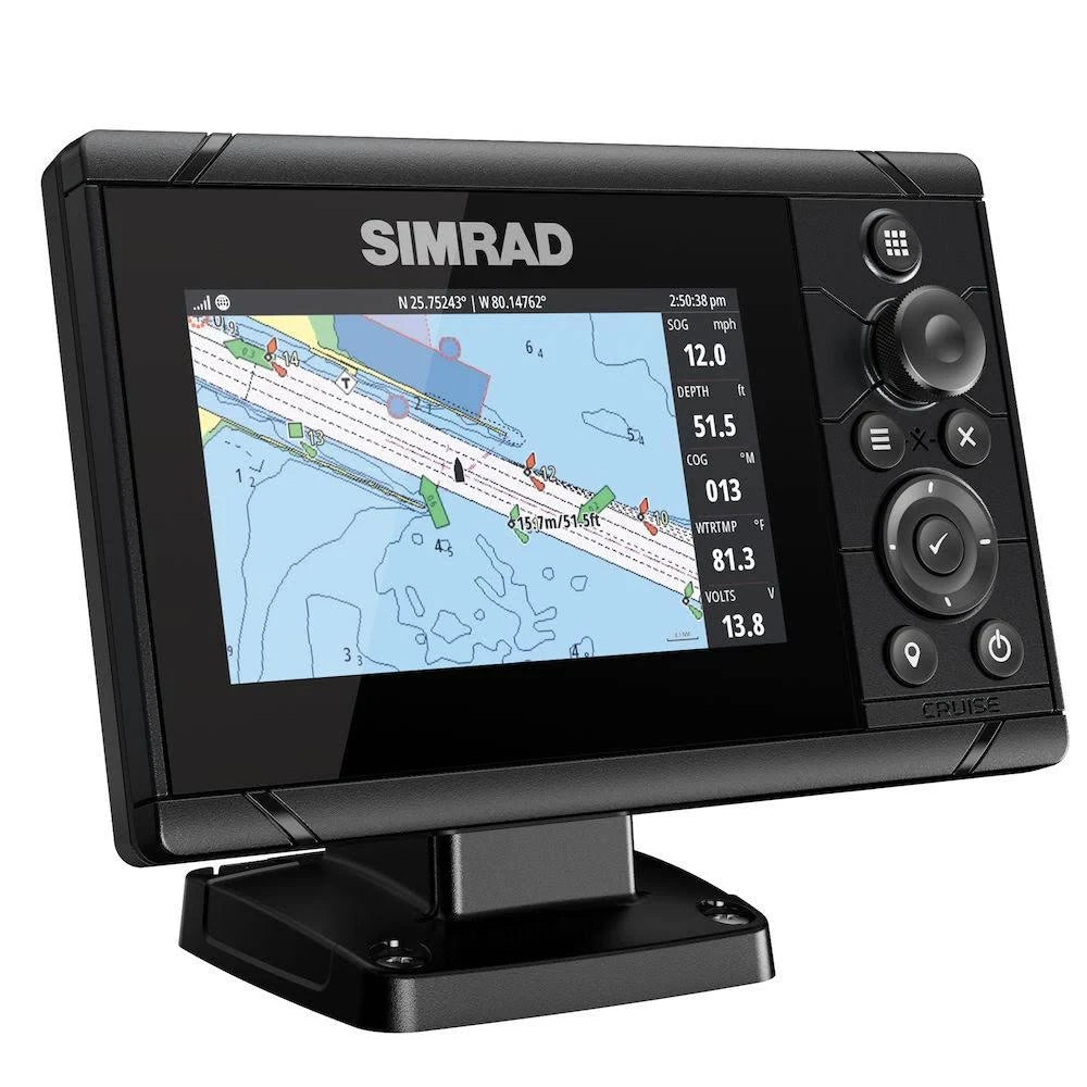 Simrad Cruise 5 US Coastal with Transom Mount Transducer G638714