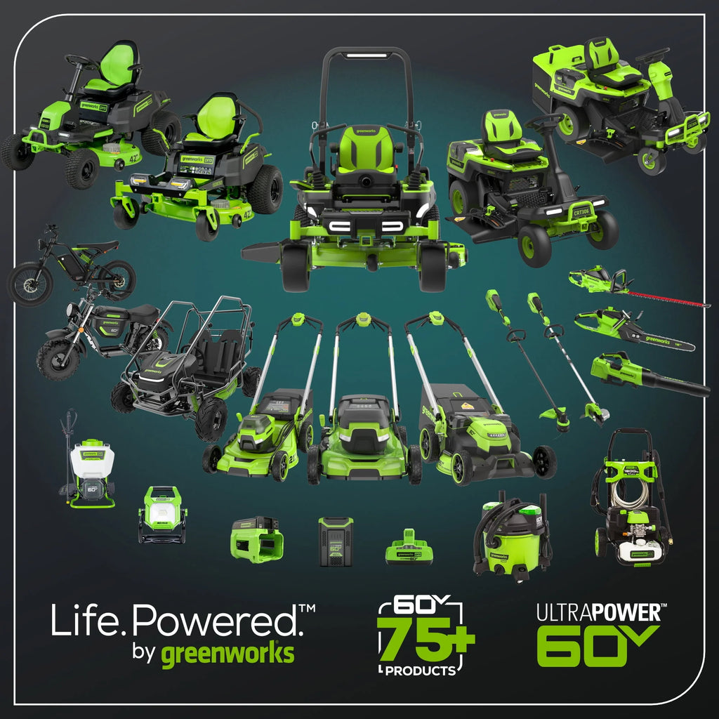 Greenworks 60V 21" Self Propelled Lawn Mower with 8.0 Ah Battery & Charger Q225175