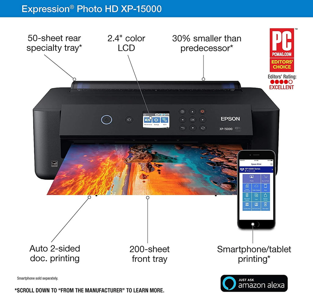Epson Expression Photo HD XP-15000 Wireless Wide-Format Printer K9897