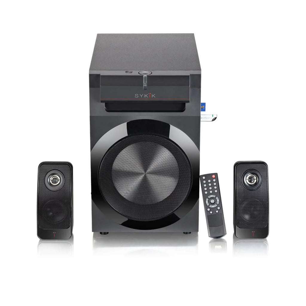 sykik power spp0298bt Bluetooth 210W RMS 8" active subwoofer with remote Q4140