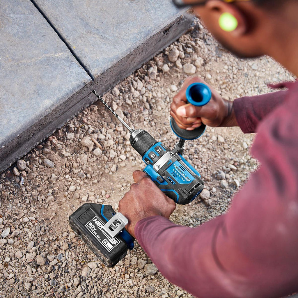 HERCULES 20V Brushless 1/2 in. Compact Hammer Drill/Driver - Tool Only J197532
