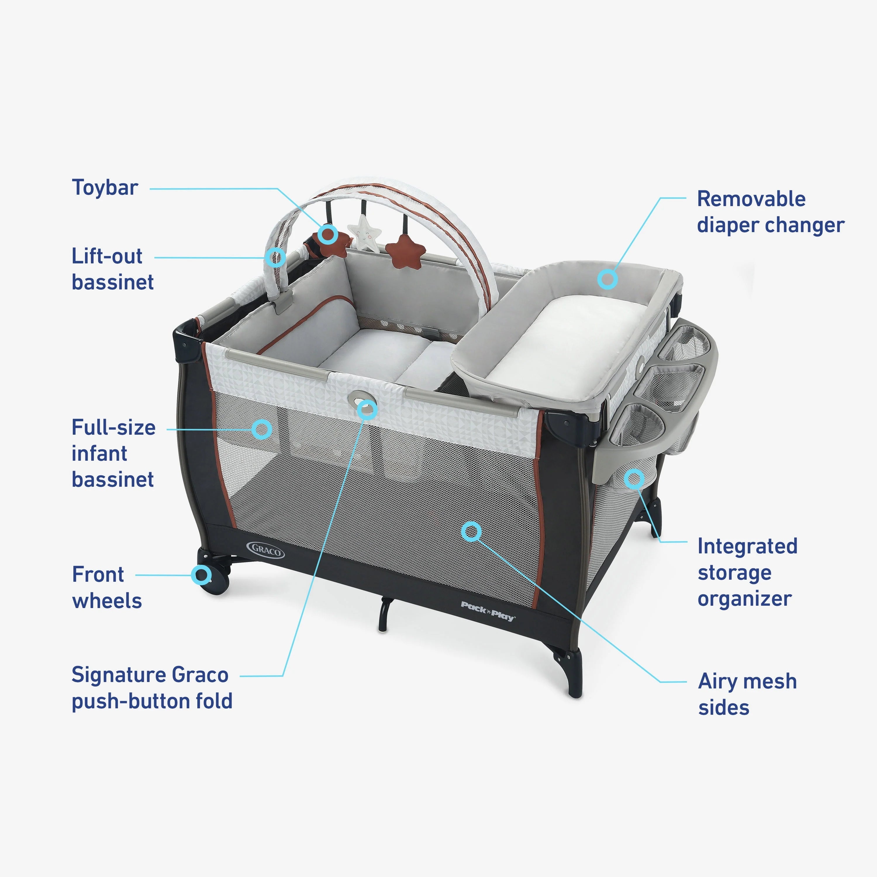 Graco Pack 'n Play Anywhere Dreamer Playard, Marlo Z442