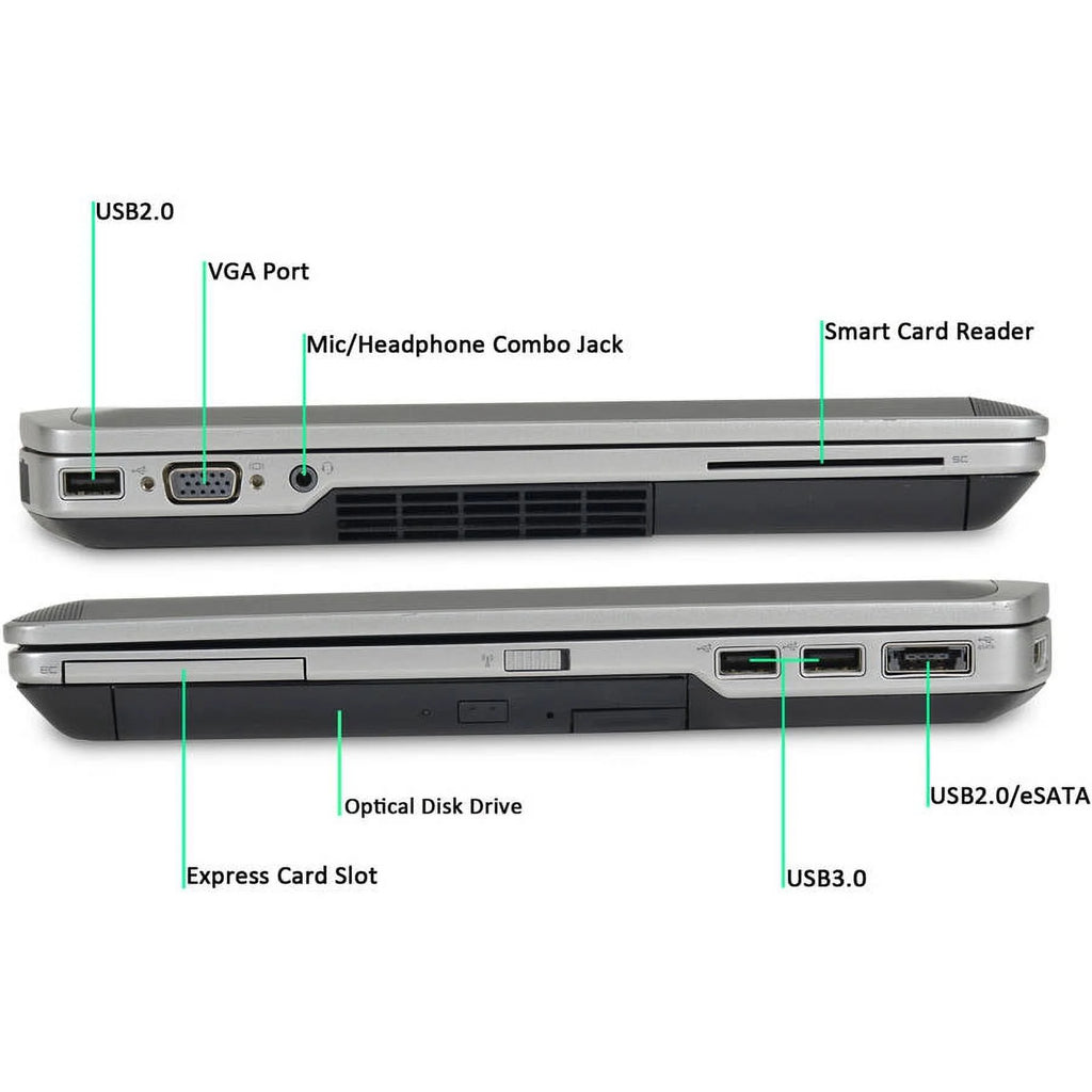 Dell Latitude 5440 14" Refurbished Laptop, Core i3, 8GB RAM, 500GB HDD M298