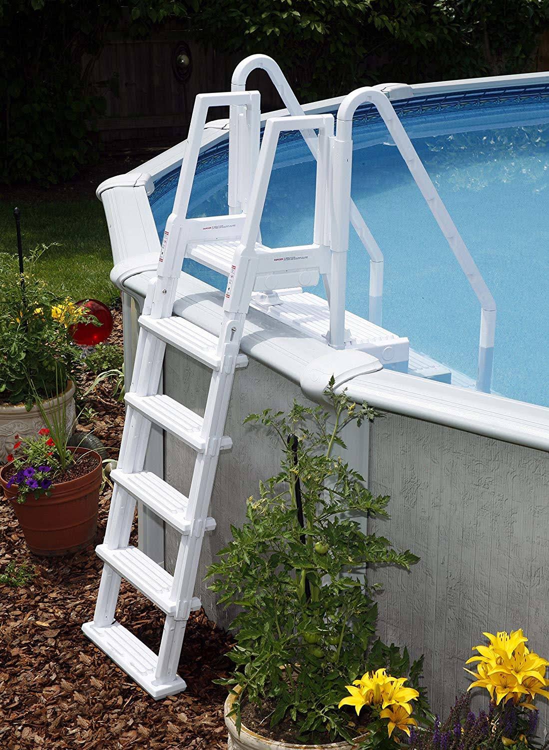 Blue Wave NE126 Easy Pool Step with Outside Ladder G98698