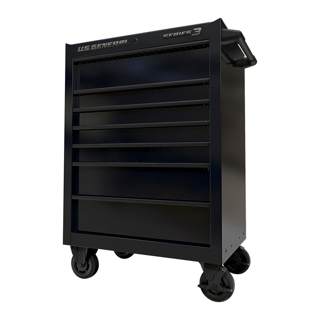 U.S. GENERAL 27 in. x 22 in. Roll Cab, Series 3, Black