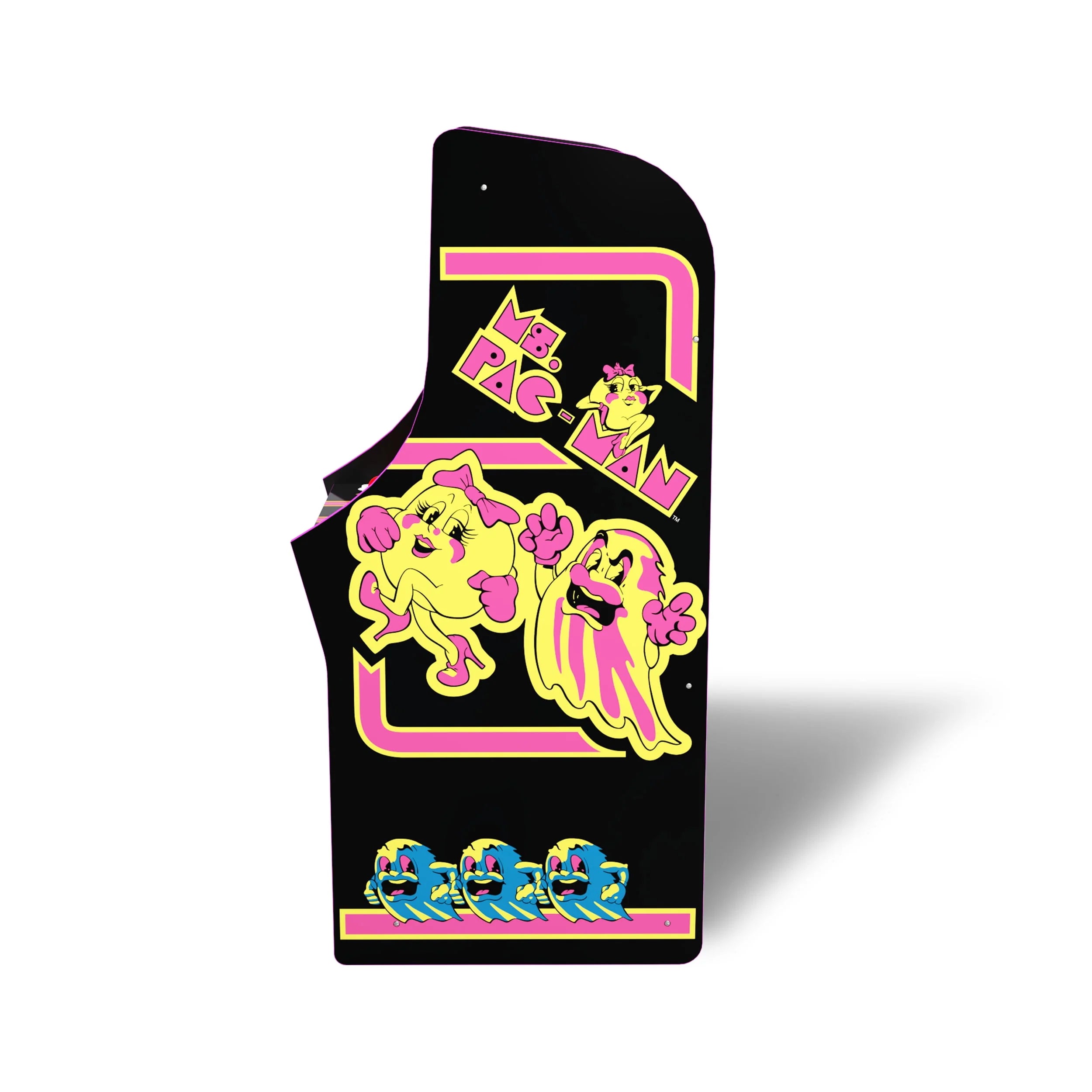 Arcade1Up Ms. PAC-MAN Classic Arcade Game, 4-ft Stand-Up Cabinet, 17-Inch Screen C17514