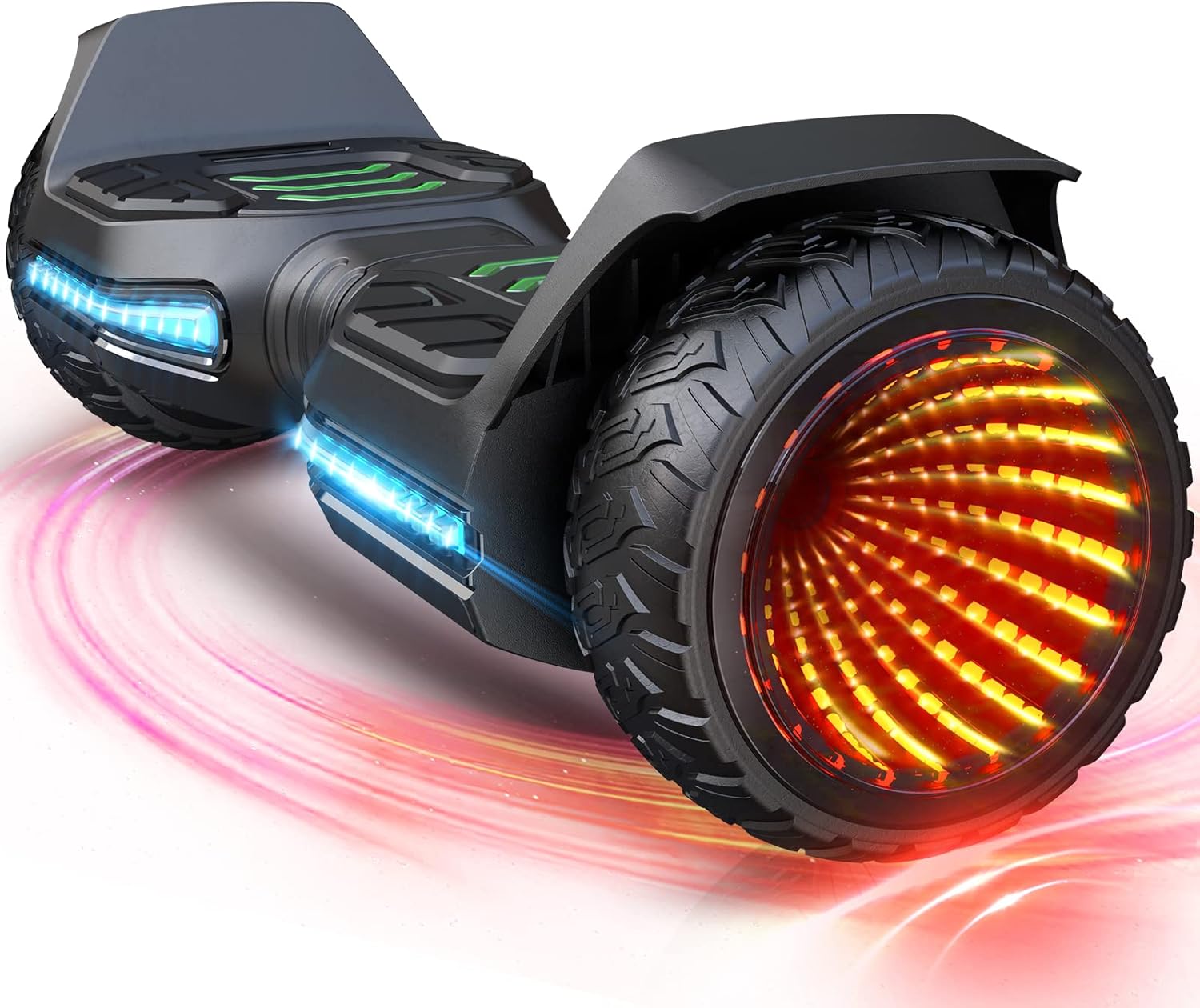 Gyroor Hoverboard Offroad All Terrain Flashing LED Wheel Self Balancing G5 Hoverboards with Bluetooth Speaker for Kids & Adults, UL 2272 Certified