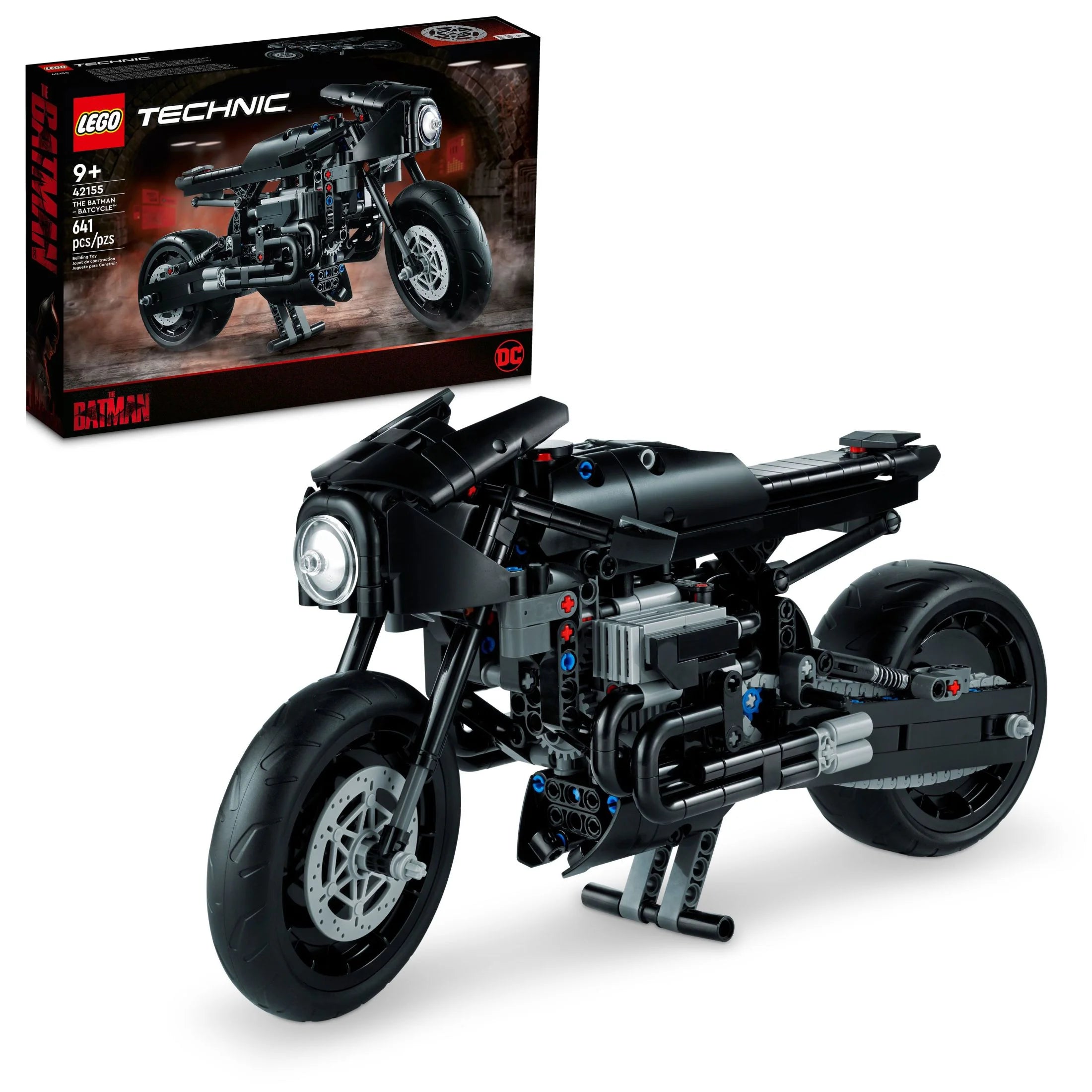 LEGO Technic THE BATMAN �C BATCYCLE Set 42155, Collectible Toy Motorcycle, Scale Model Building Kit of the Iconic Super Hero Bike from 2022 Movie