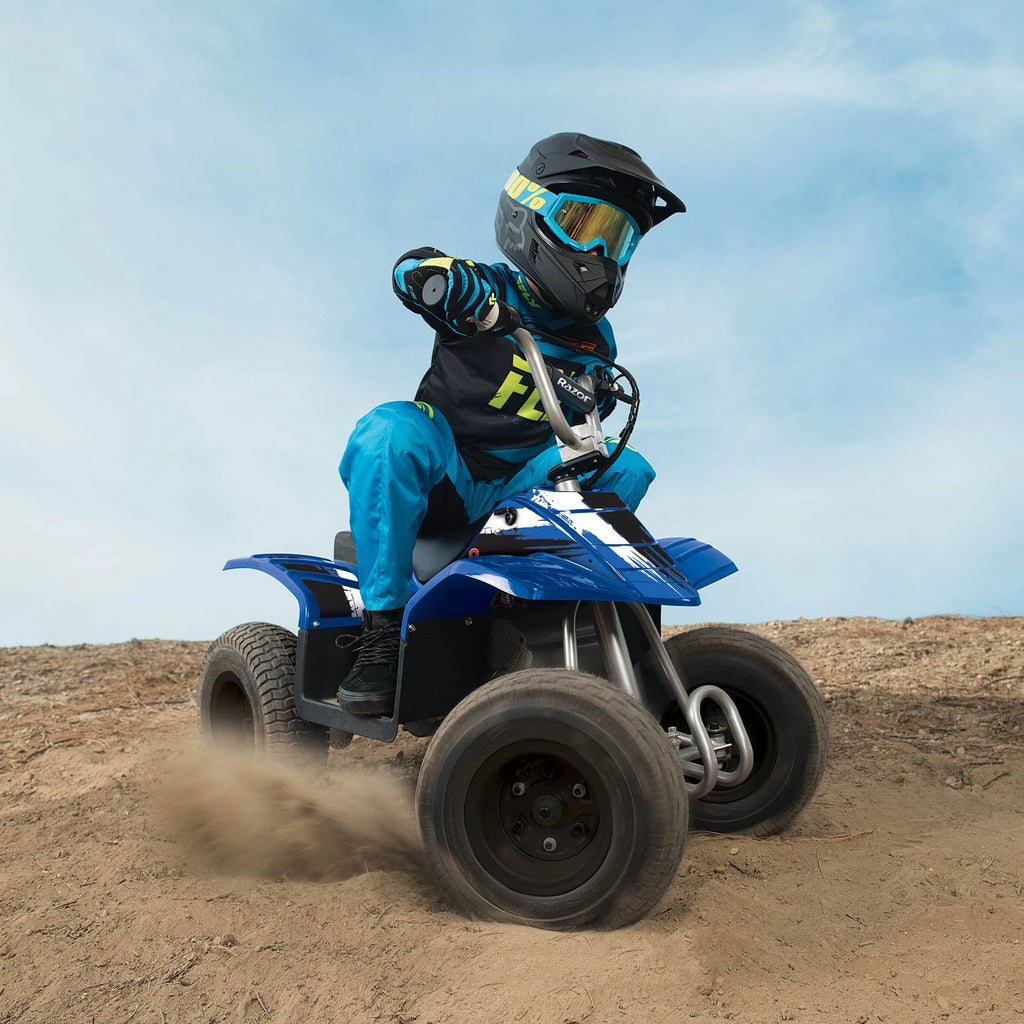 Razor Kids Electric Off Road Mini Dirt Quad Bike 24V, Blue E4504