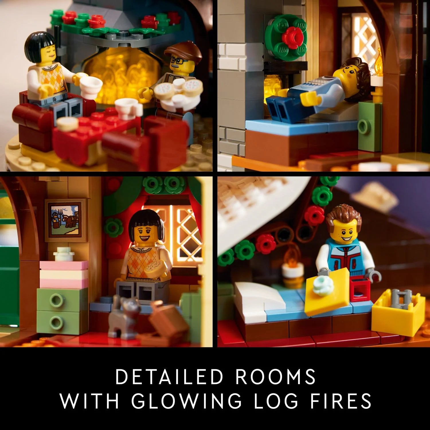 LEGO Icons Alpine Lodge Building Kit, Gift for Adventurers and Outdoor Lovers J544141