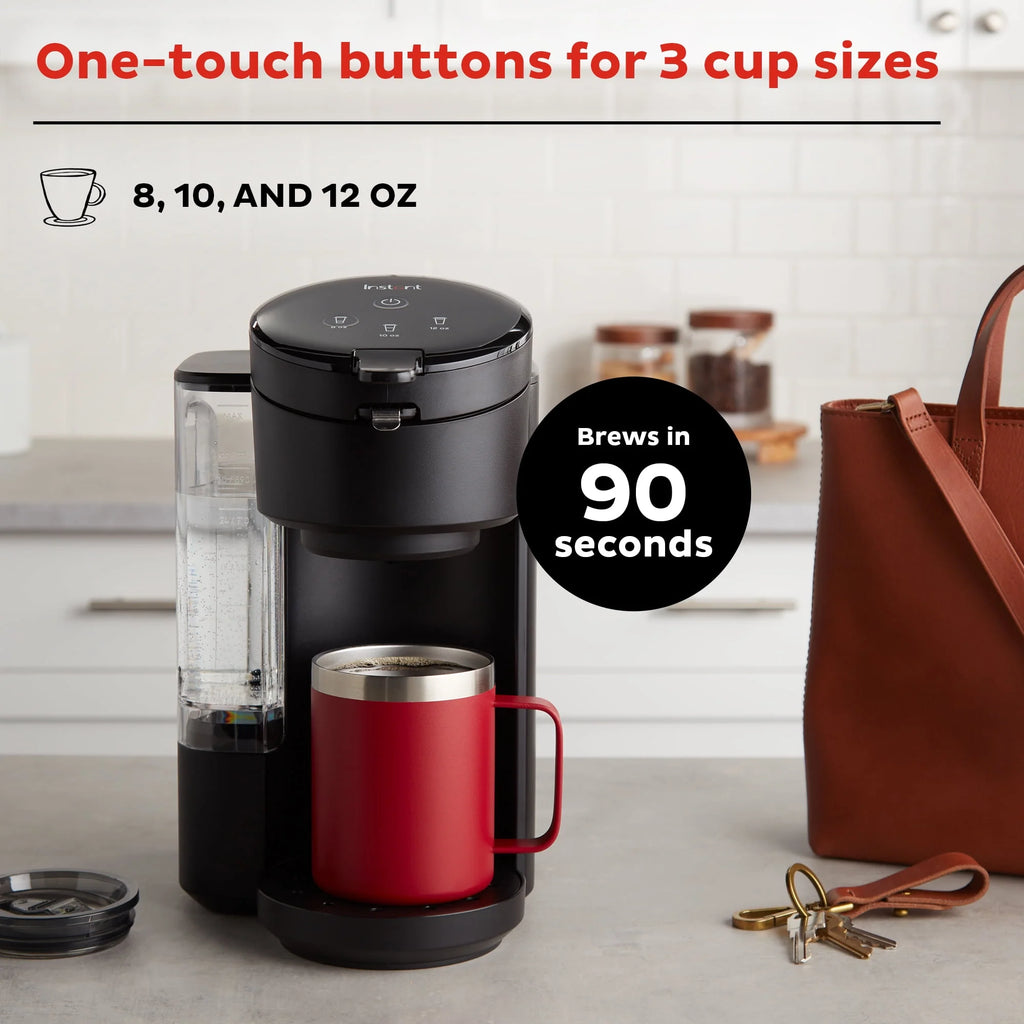 Instant Solo Café 2-in-1 Single Serve Coffee Maker, Black C46735